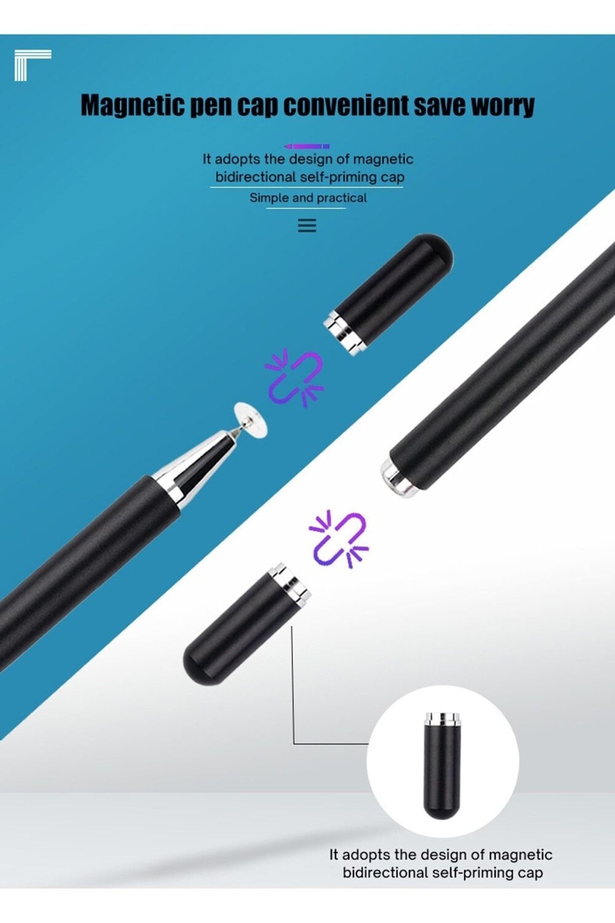 Android Ipad Iphone Samsung Xiaomi HuaweiDokunmatik Uyumlu Telefon Tablet Kalemi Renkli Stylus 4