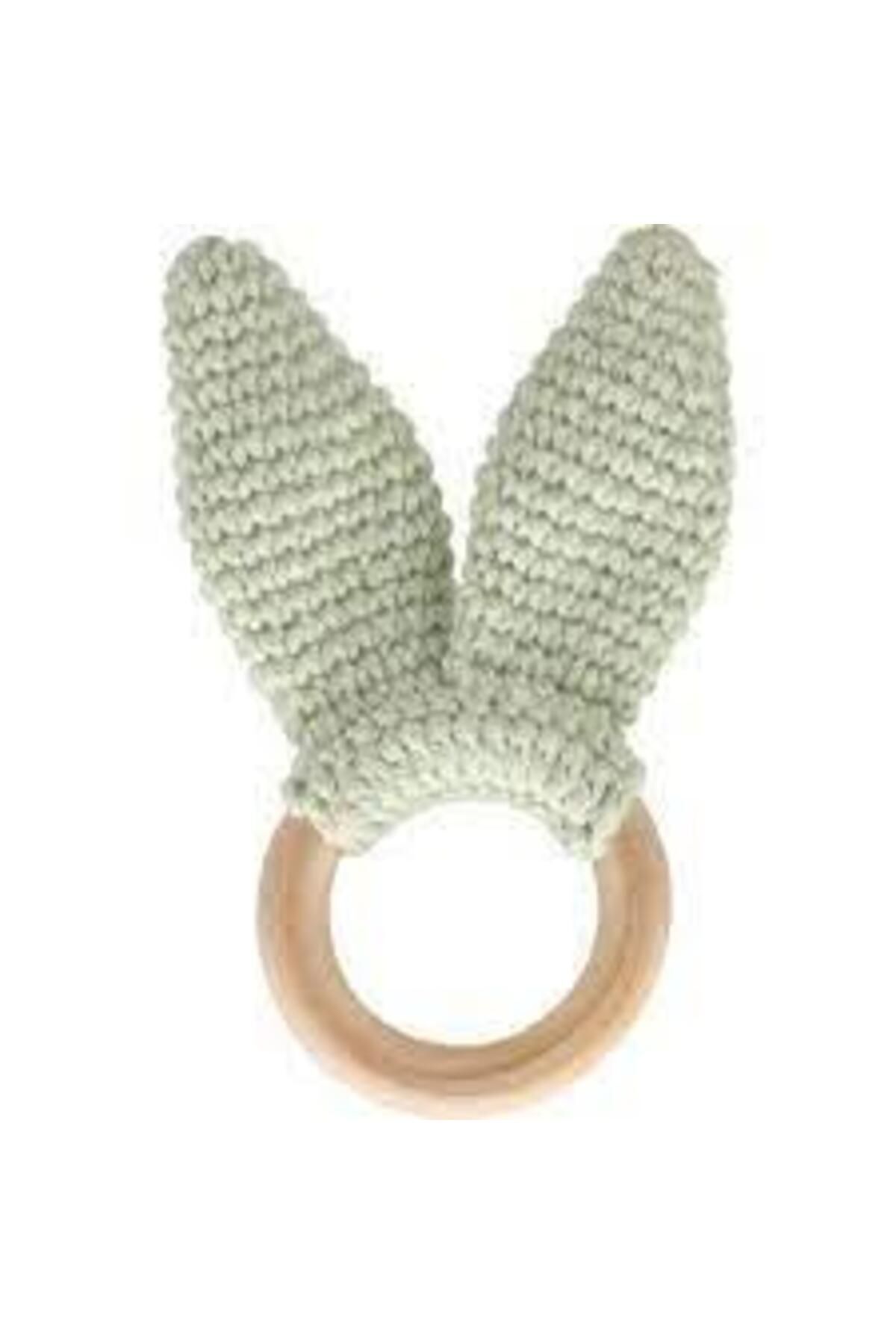 Babyjem Inel Din Lemn Verde - Teether - One Size