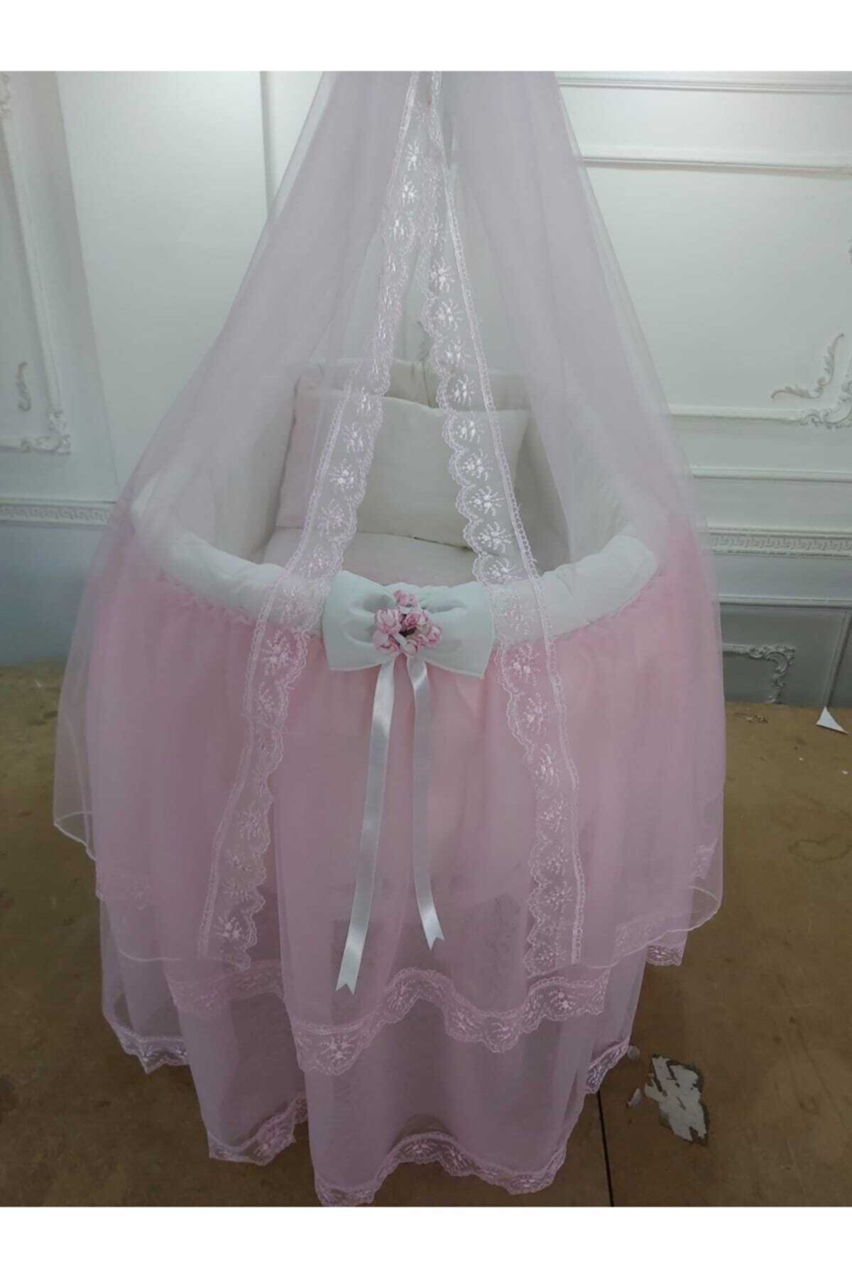 babyen1 Sepet Beşik Pembe Etekli Uyku Seti (beşik Dahil Değildir) fotoğrafı 2 (önizleme)