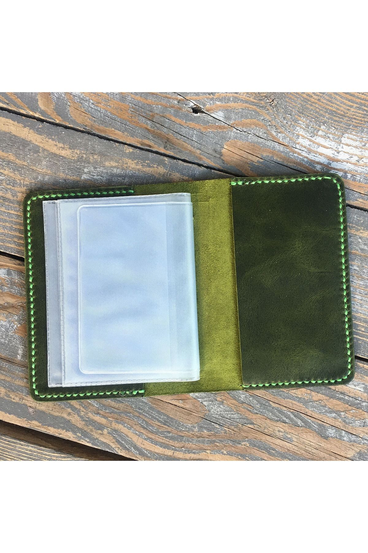 کیف پول مردانه سبز Çakıl Tasarım | RuhsatKabi اورجینال - تصویر 3