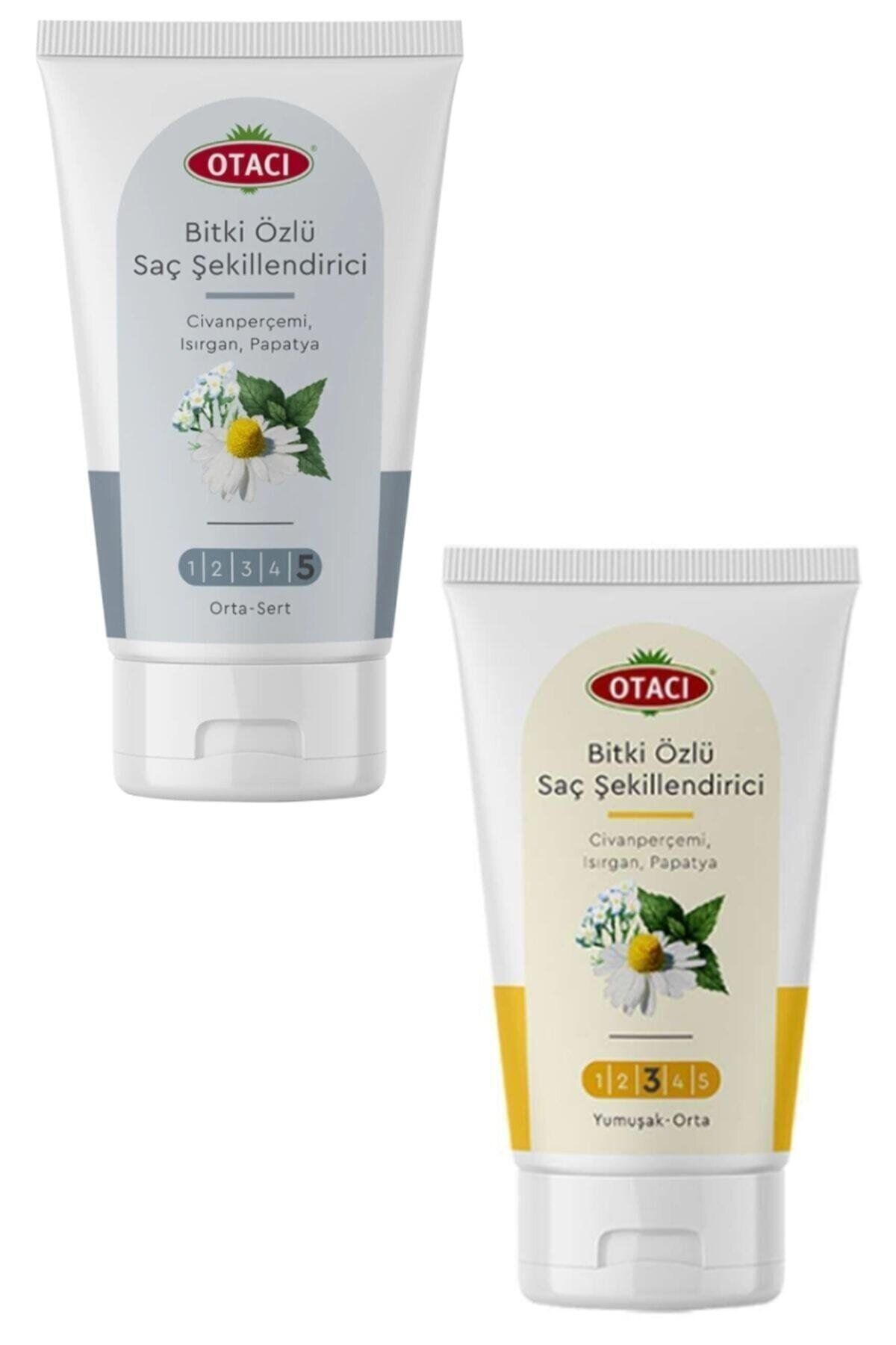 Otacı Bitkisel Saç Şekillendirici Orta-sert + Yumuşak-orta Set