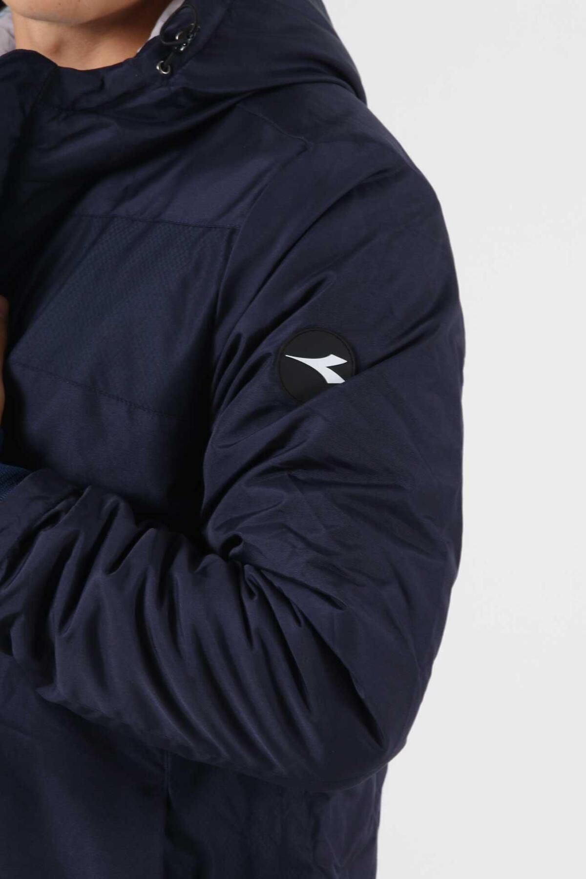 کاپشن ورزشی آبی مردانه و زنانه LONG COAT NAVY اورجینال Diadora