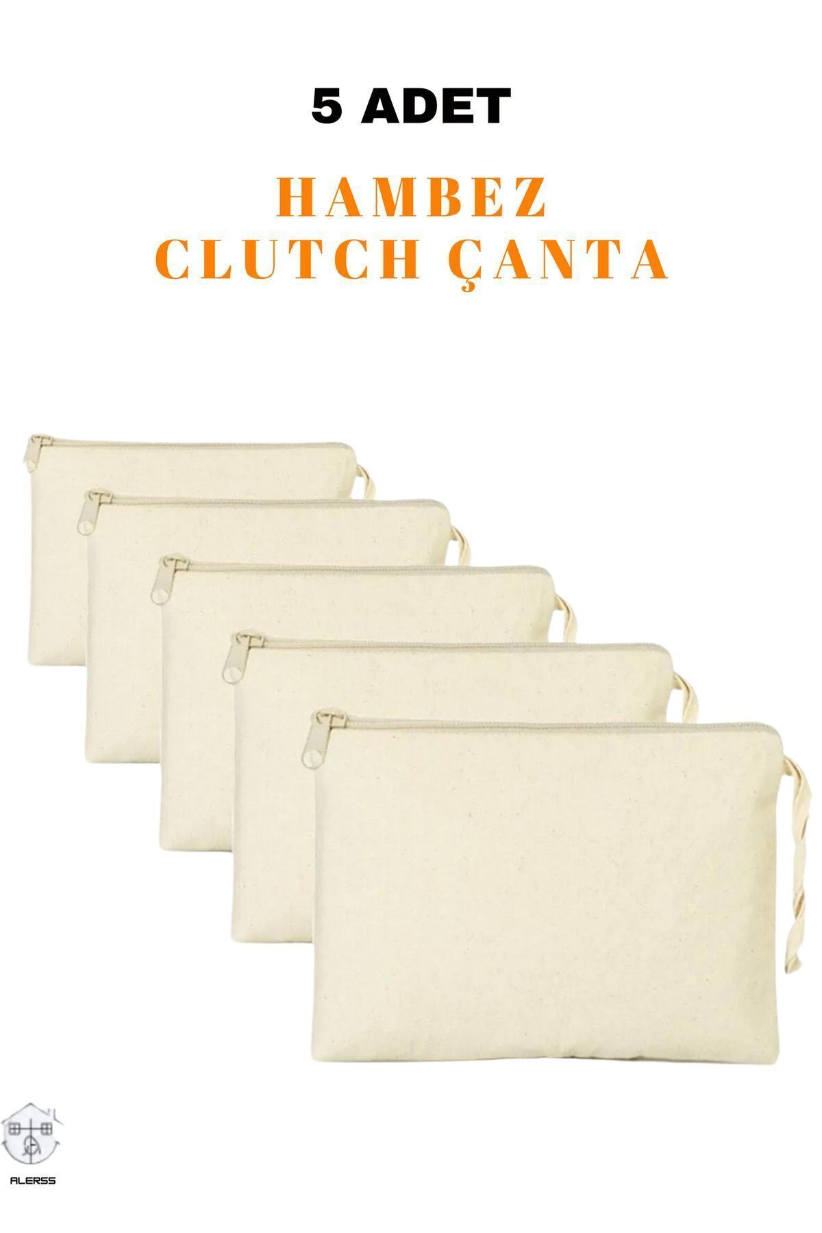 ALERSS Clutch Çanta - Makyaj Portföy Çantası - Cüzdan - Kalemlik - Hambez Çanta