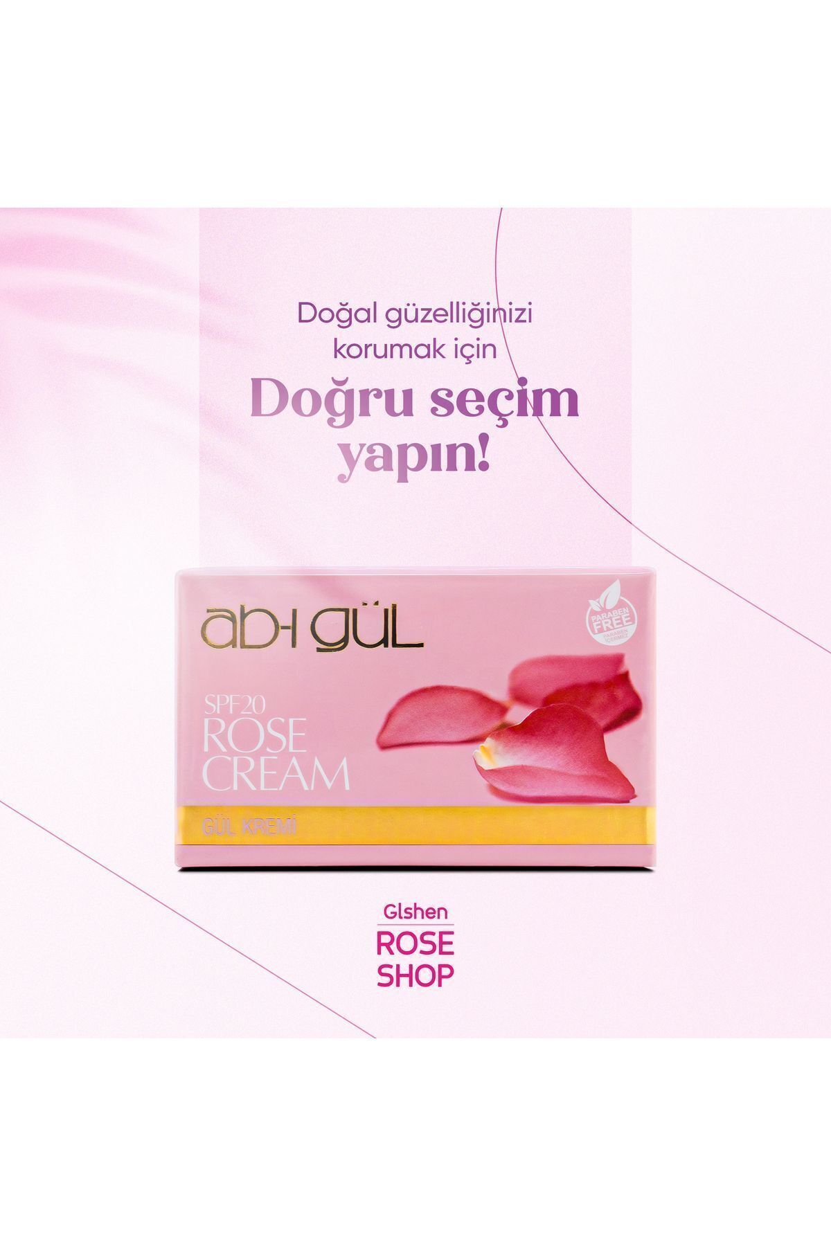 Ab-ı Gül-45 ml Day Rose Moisturizing Cream - SPF20 Protection 5