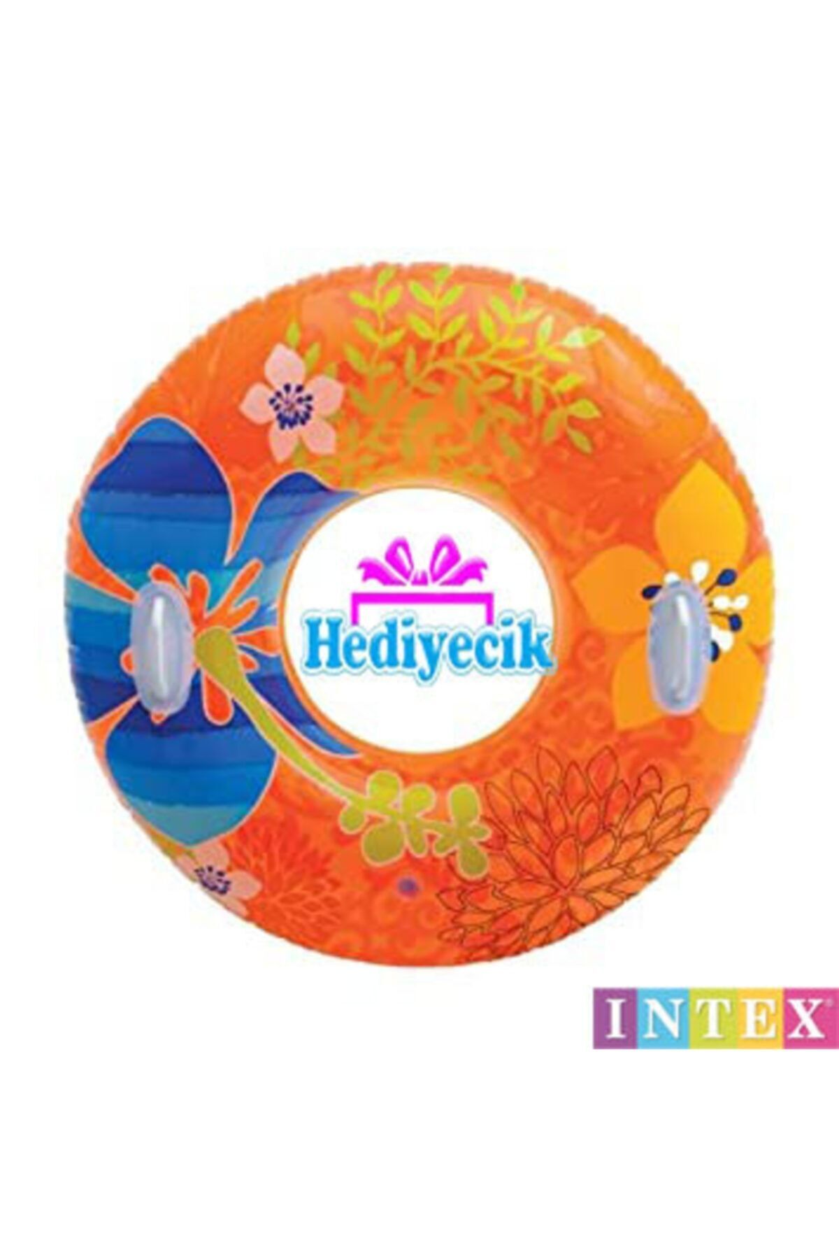hediyecik-Intex Flower Patterned Pool and Sea Ring with Handle 97 Cm 5