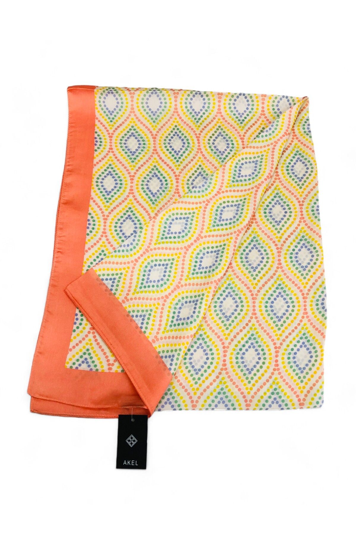 Akel-75x185 Patterned Alpha Silk Shawl 3