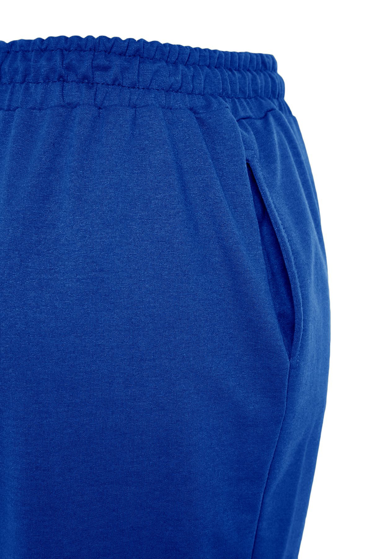 Trendyol Curve-Tepláky Indigo Jogger Elastic Leg Knitted Plus Size Tbbss22Ea0065 13