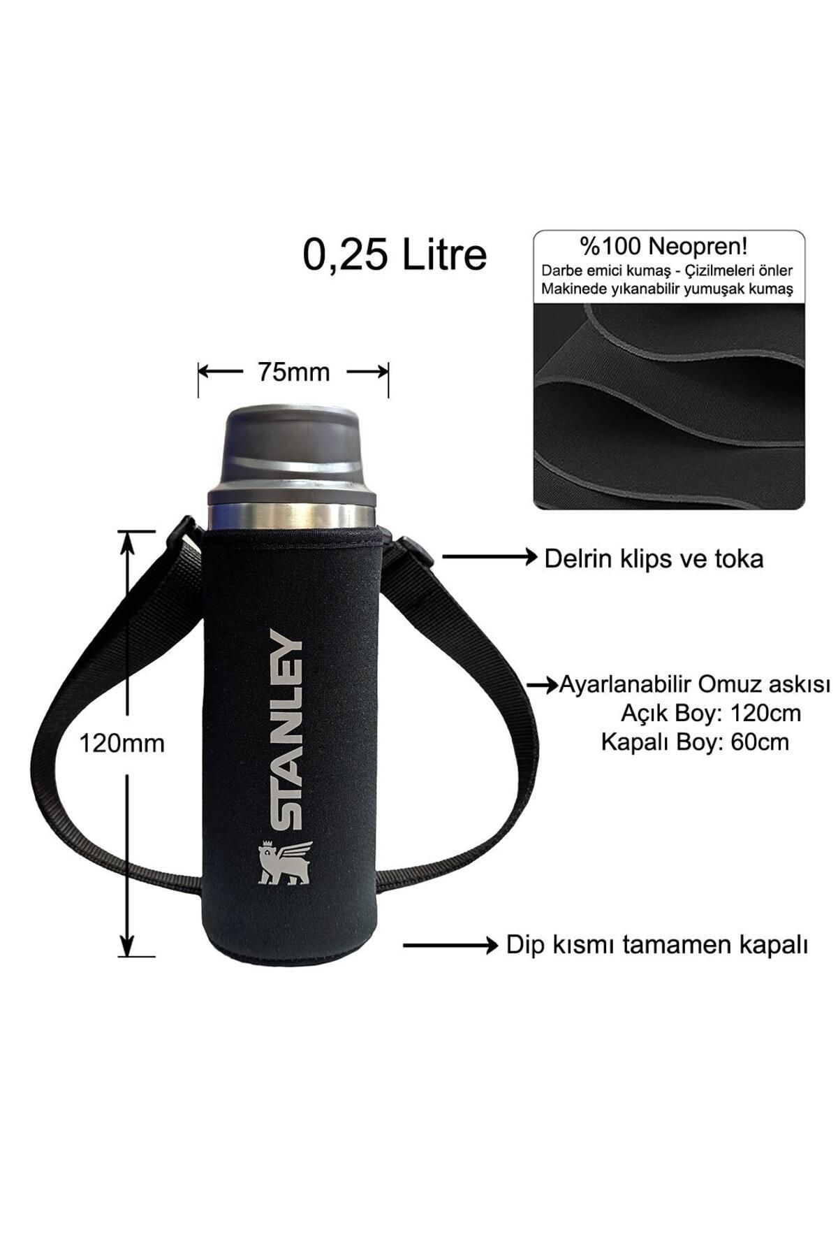 Stanley-Neoprene Thermos Cover and Shoulder Strap - 0.25 Lt Trigger Action 2