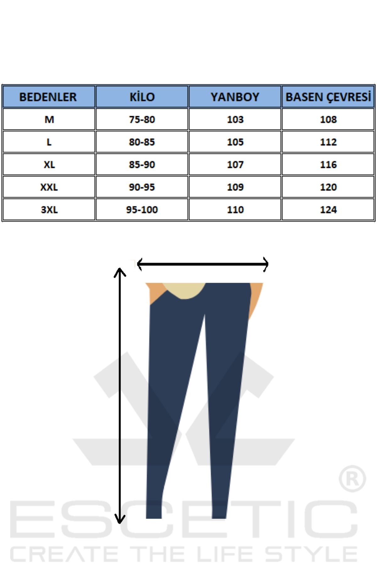 شلوار گرمکن ورزشی مردانه لباس مشکی 2 IPLIK پارچه 4 فصل SLIMFIT SIX 1069 Escetic