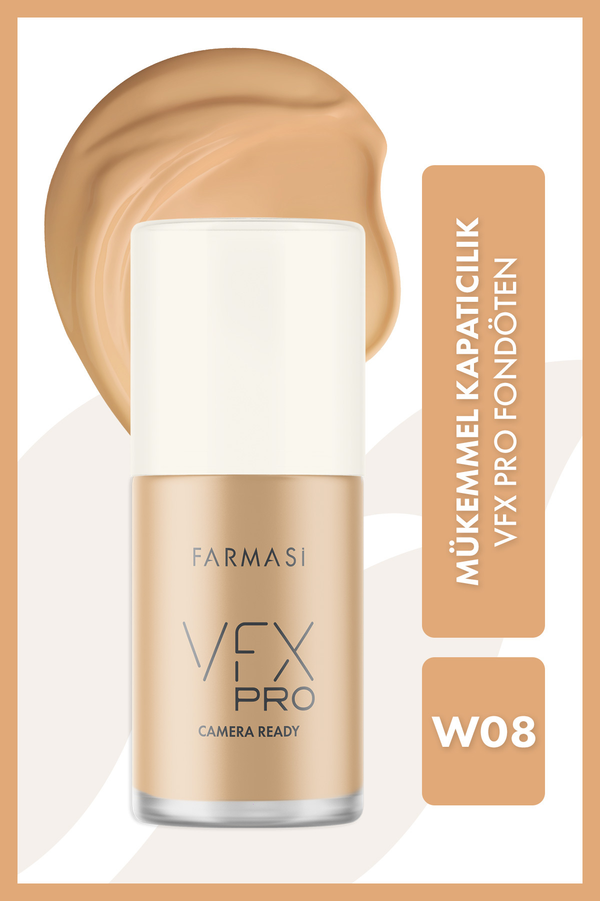 Farmasi Vfx Pro Camera Ready Fondöten W08 30 ml