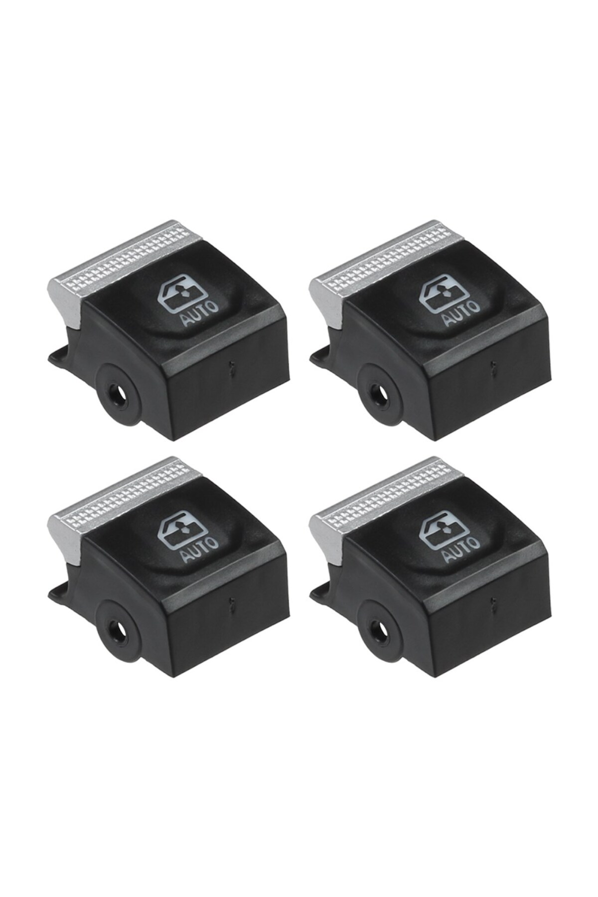 ALPHA AUTO PART Renault Clio 5, Sandero, Captur için Cam Düğme Kapağı-Krom-4 Adet