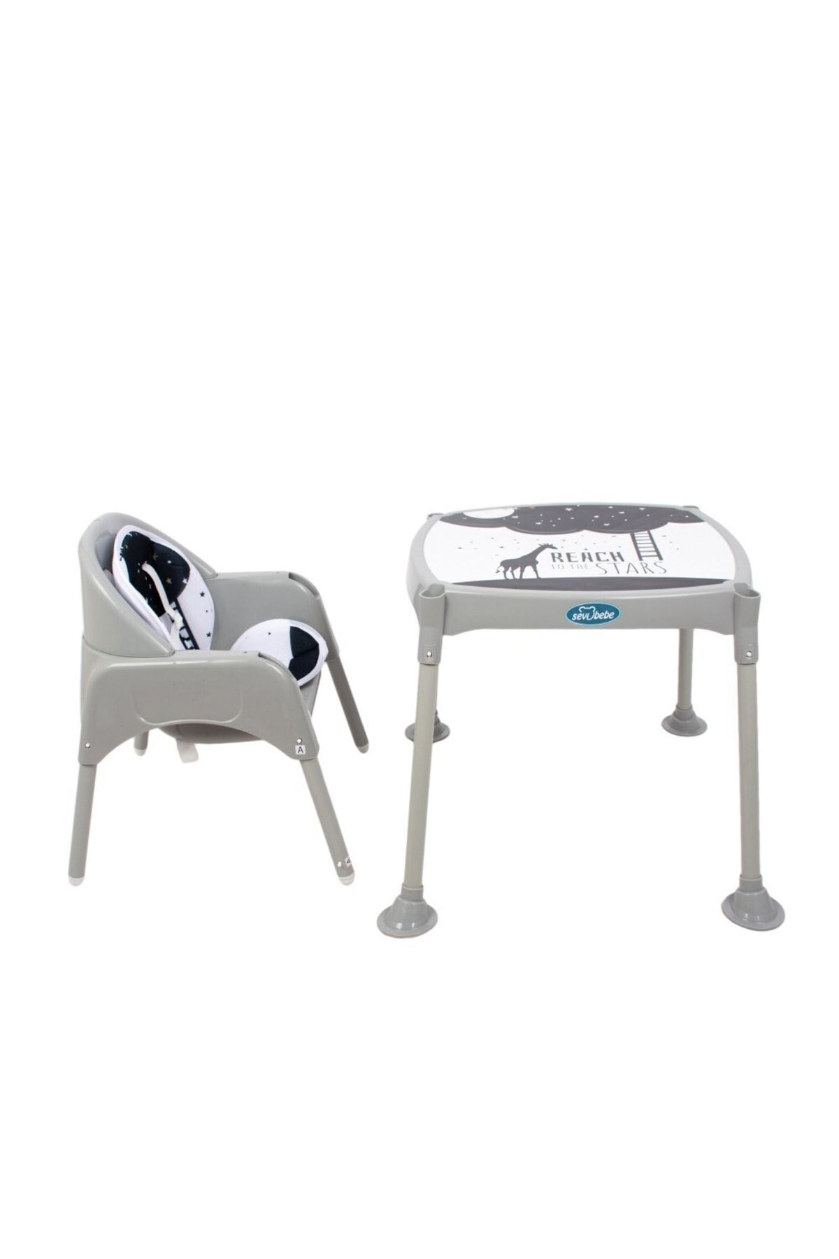 Sevi Bebe 3 In 1 Mama Sandalyesi Gri fotoğrafı 5 (önizleme)