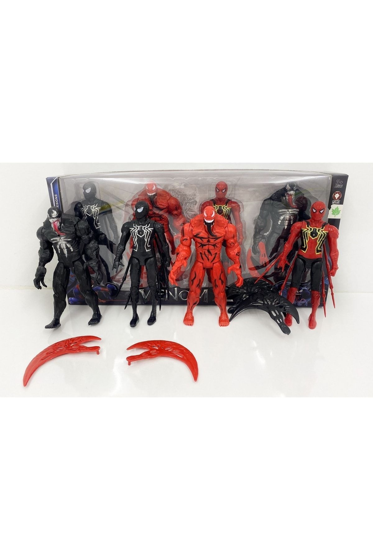 Kardelen Venom Örümcek Adam 4lü Set Avengers Figür Oyuncak
