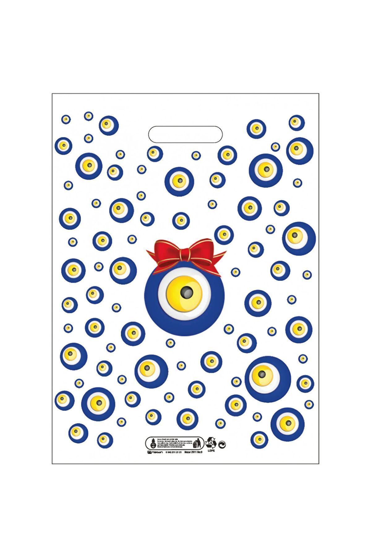 Poşet El Geçme Takviyeli Çok Renkli 40 X 50 No:4 (50 Adet) 1 Paket.