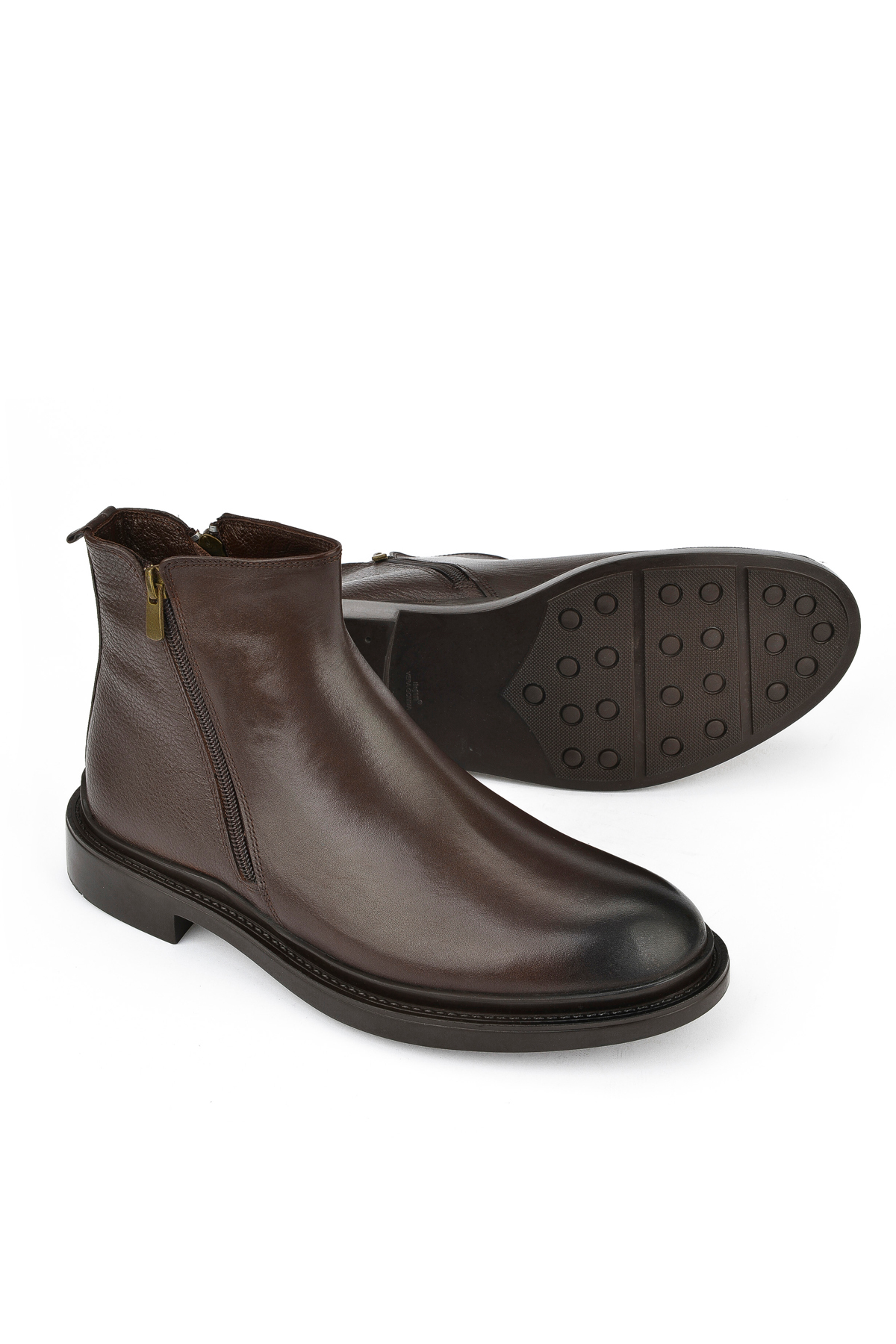 بوت مردانه قهوه ای Ziya | 143986Z4140 اورجینال - تصویر 4