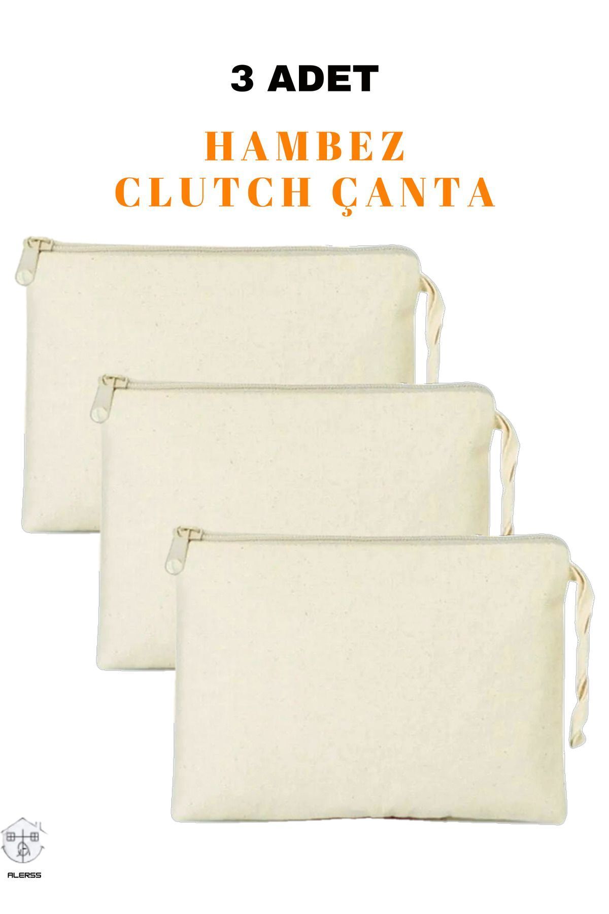 ALERSS Clutch Çanta - Makyaj Portföy Çantası - Cüzdan - Kalemlik - Hambez Çanta