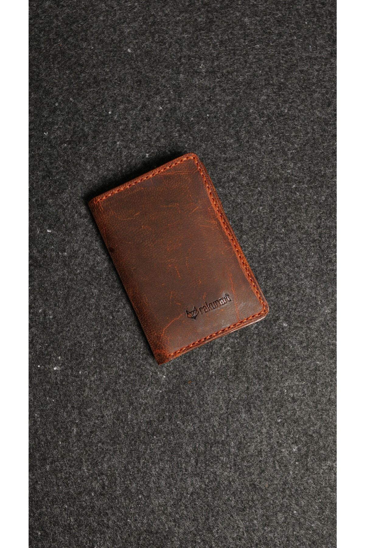 کیف پول مردانه نارنجی rakunart | 0016 Para Girişli Kartlıklı Cüzdan ORANJ اورجینال - تصویر 4