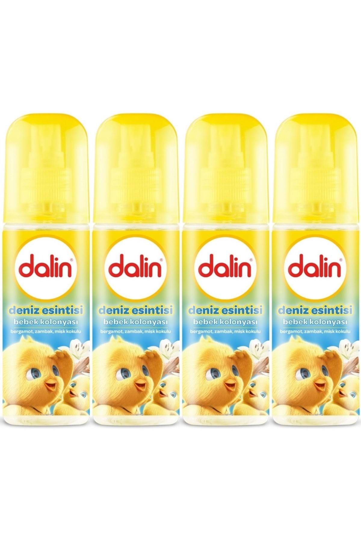 Dalin Bebek Kolonyası 150ML Deniz Esintisi (Bergomat-Zambak-Misk Kokulu) (4 Lü Set)