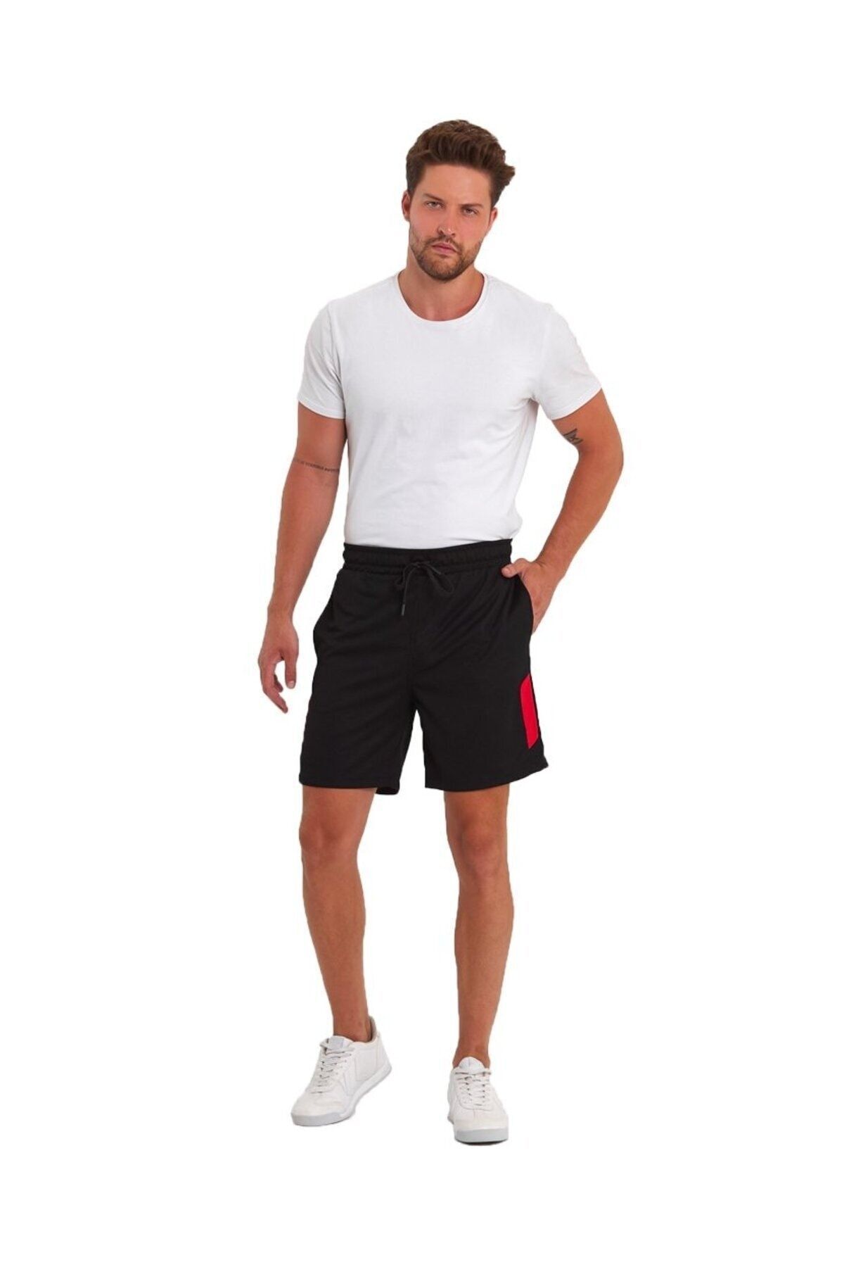 Adams-Black Polyester Men's Sports Shorts 4