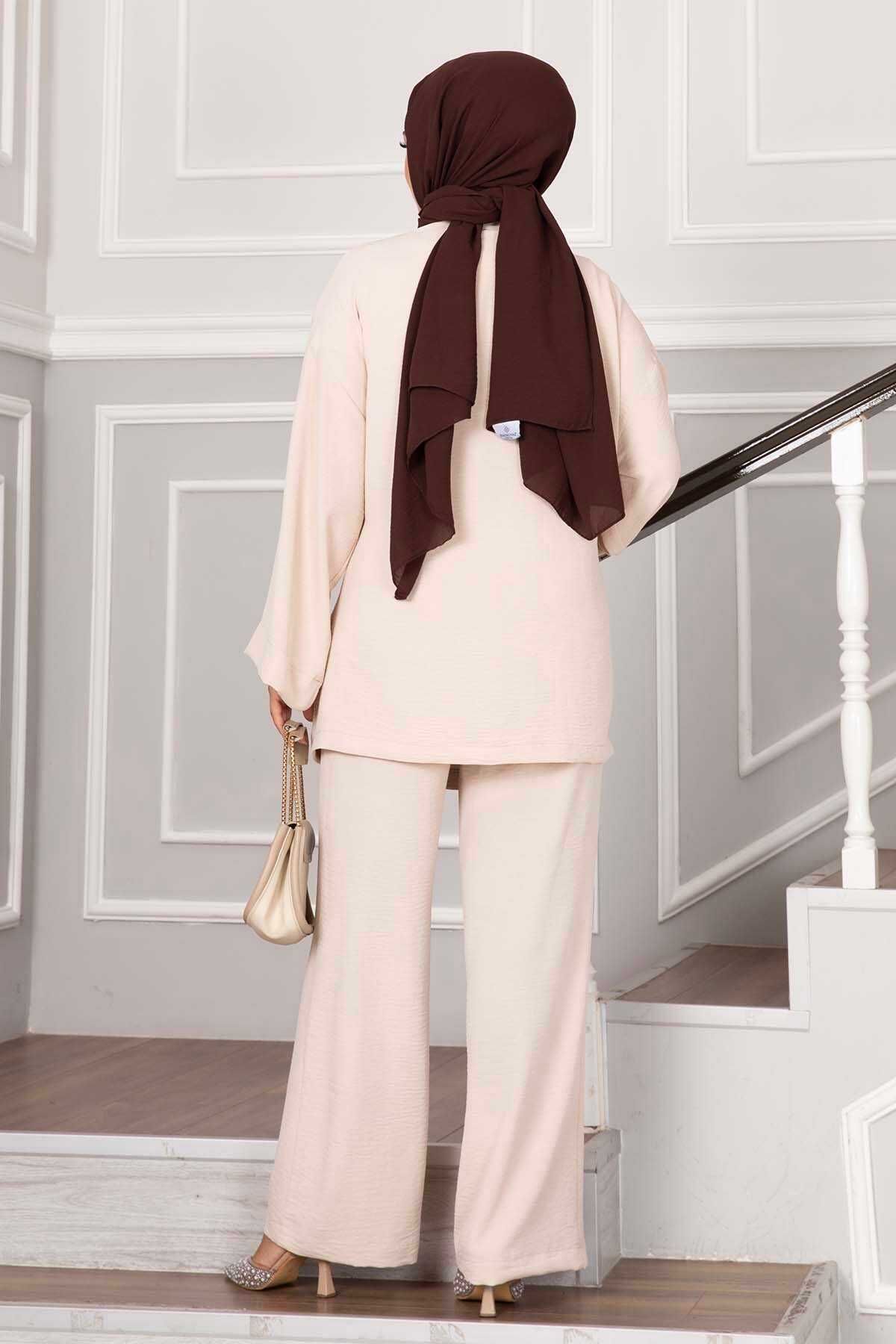 EBRUTESETTÜR-Kimono Set - Side Tie and Lace Up 5