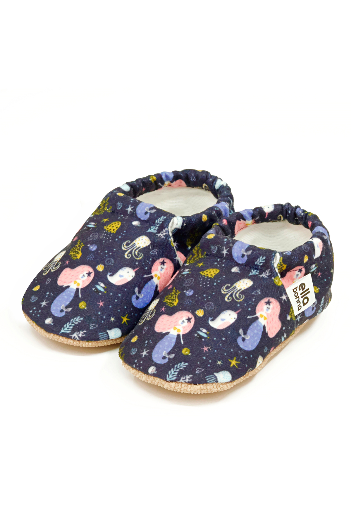 Ella Bonna Kaydırmaz Taban Okyanus Hayvanları Bebek Patik, Ev Botu Terliği Kreş Ayakkabısı Panduf