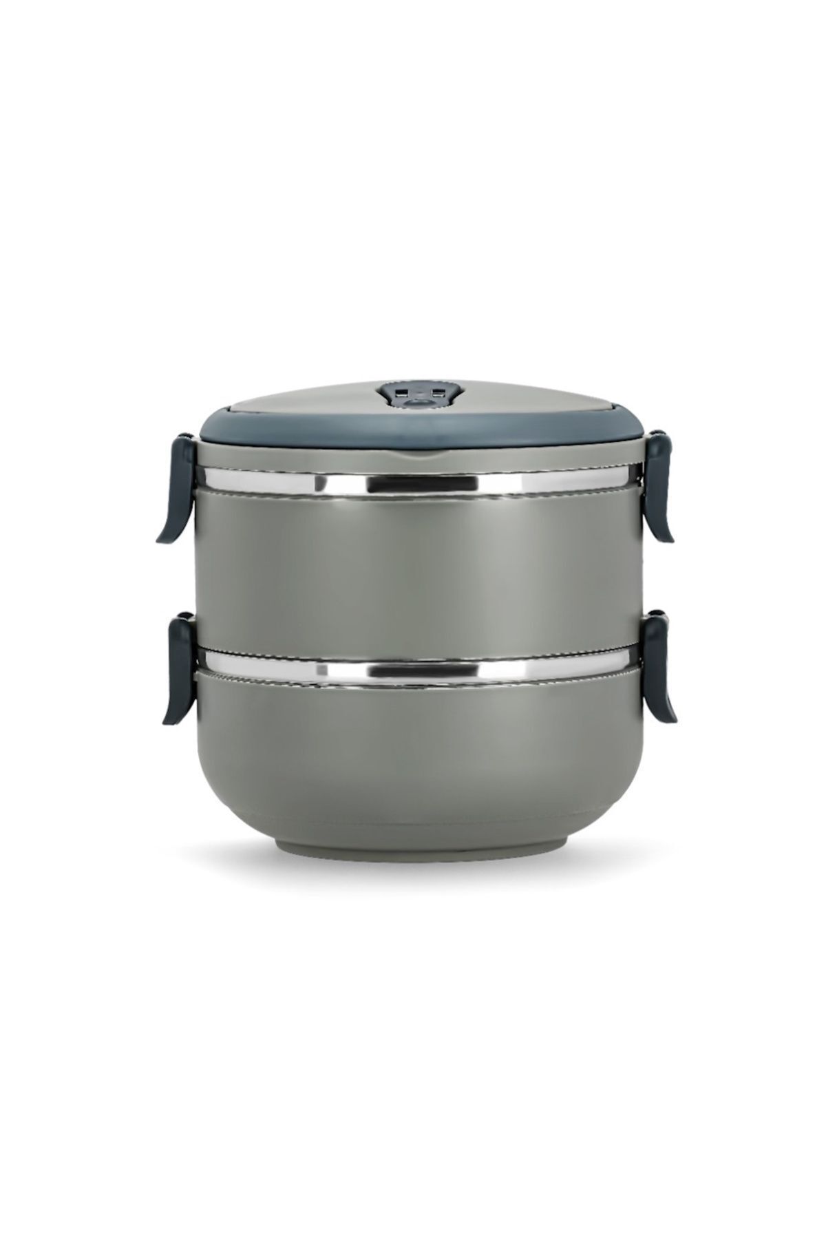 فلاسک خاکستری ظرف 2 Storey Flight Bowl Food Thermos Container Penguen
