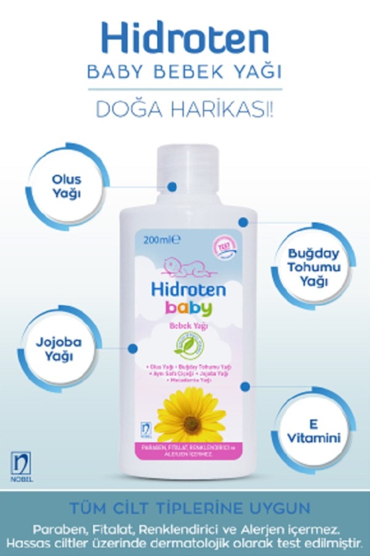 Hidroten Baby Bebek Yağı 200 ml fotoğrafı 3 (önizleme)