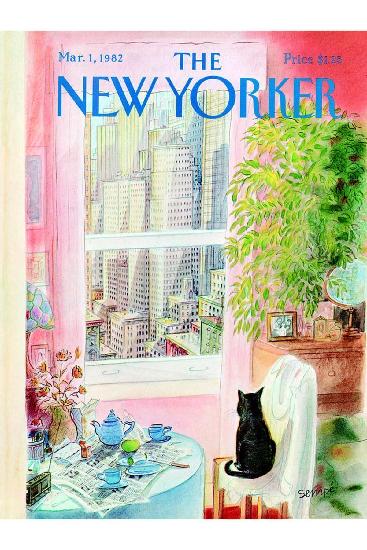 Taranist Ka t Poster The New Yorker Kedi Cat Girl Fashion A3 Boyutta 1 Adet Ku e Kal n Fiyat Yorumlar Trendyol