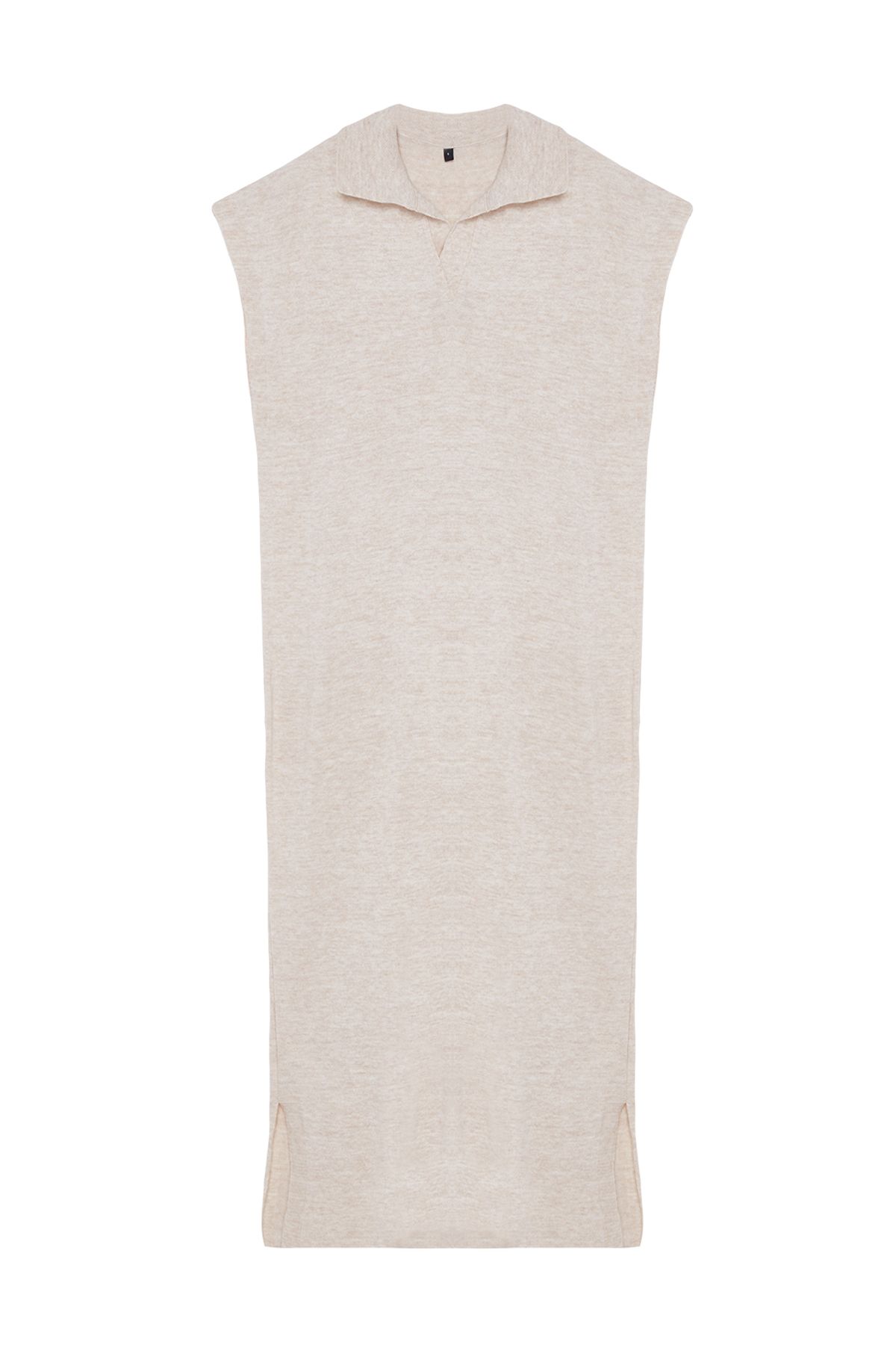 Trendyol Modest-Rochie Pulover Lungă Tricotaj - Stone TCTAW25UV00007 6