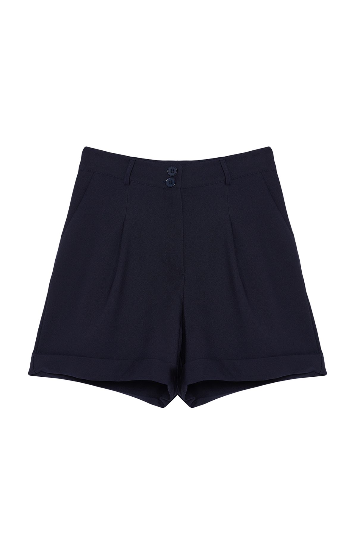 Trendyol Collection-Темно-синій тканий сорт Regular Fit TWOSS21SR0478 6