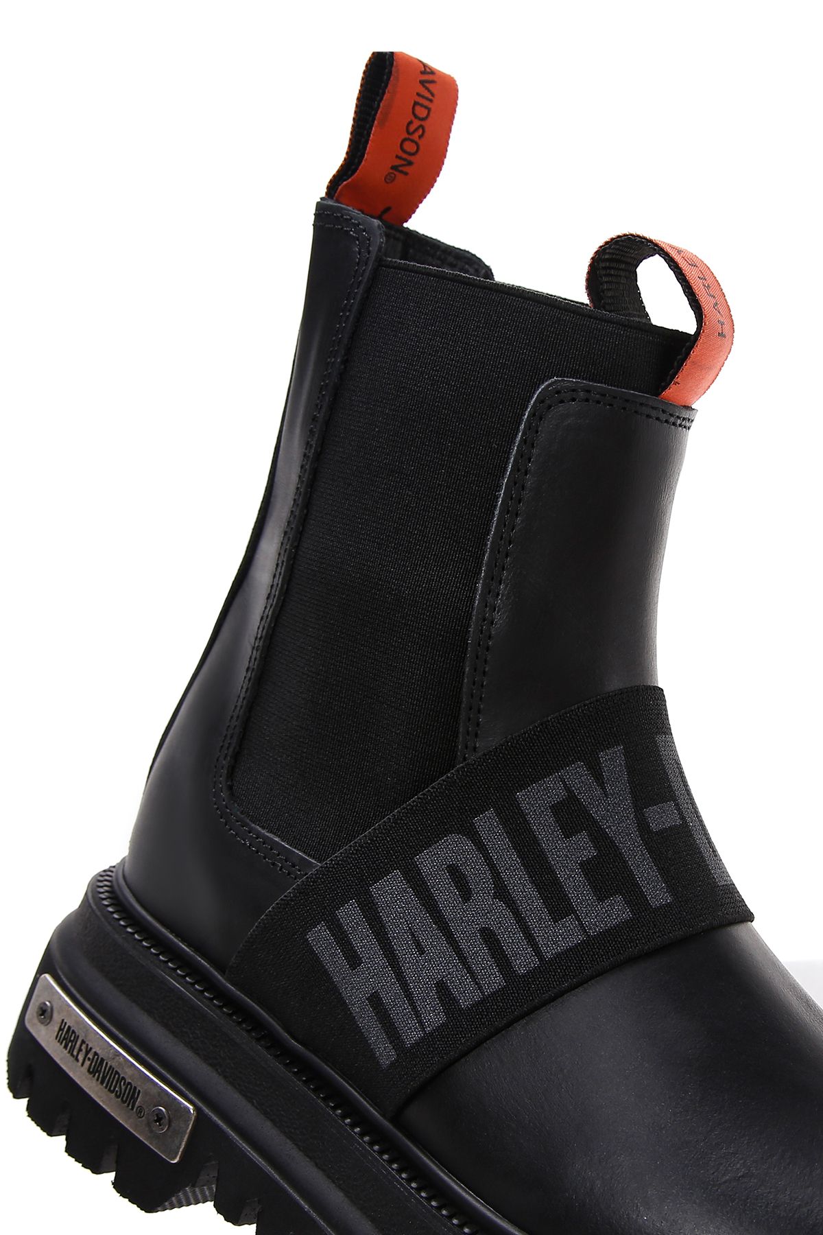 Harley Davidson Black Leather Women s Chelsea Boots 021z100563 Trendyol