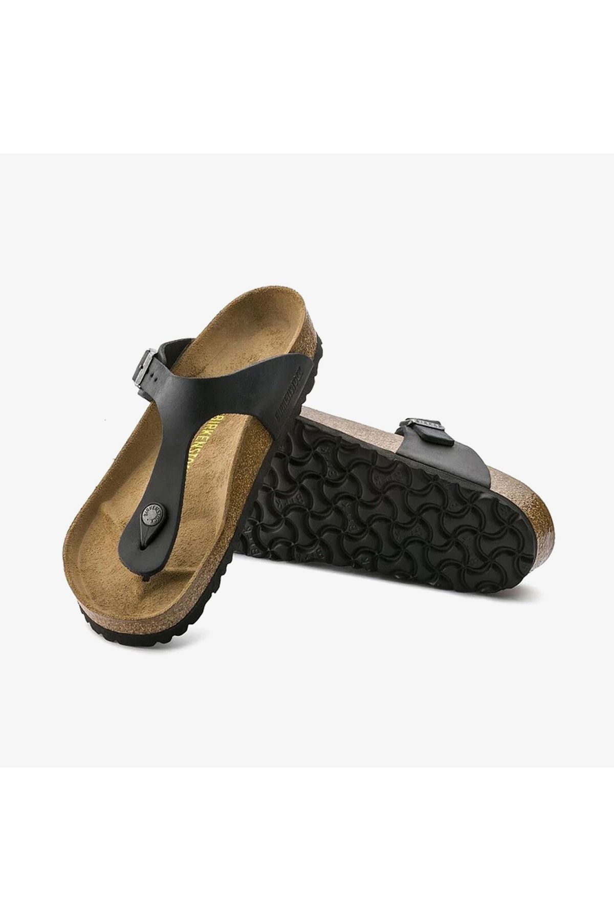 دمپایی ورزشی مردانه و زنانه سیاه سفید GIZHE LEATHE یونیسکس Birkenstock