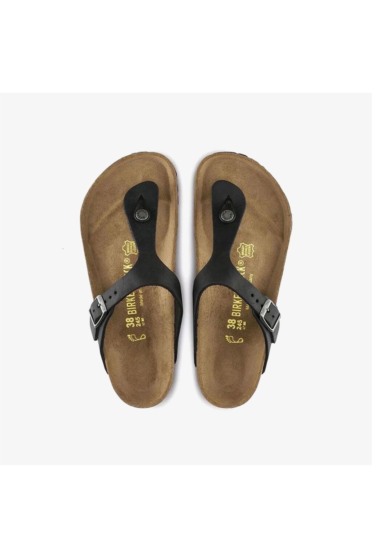 دمپایی ورزشی مردانه و زنانه سیاه سفید GIZHE LEATHE یونیسکس Birkenstock