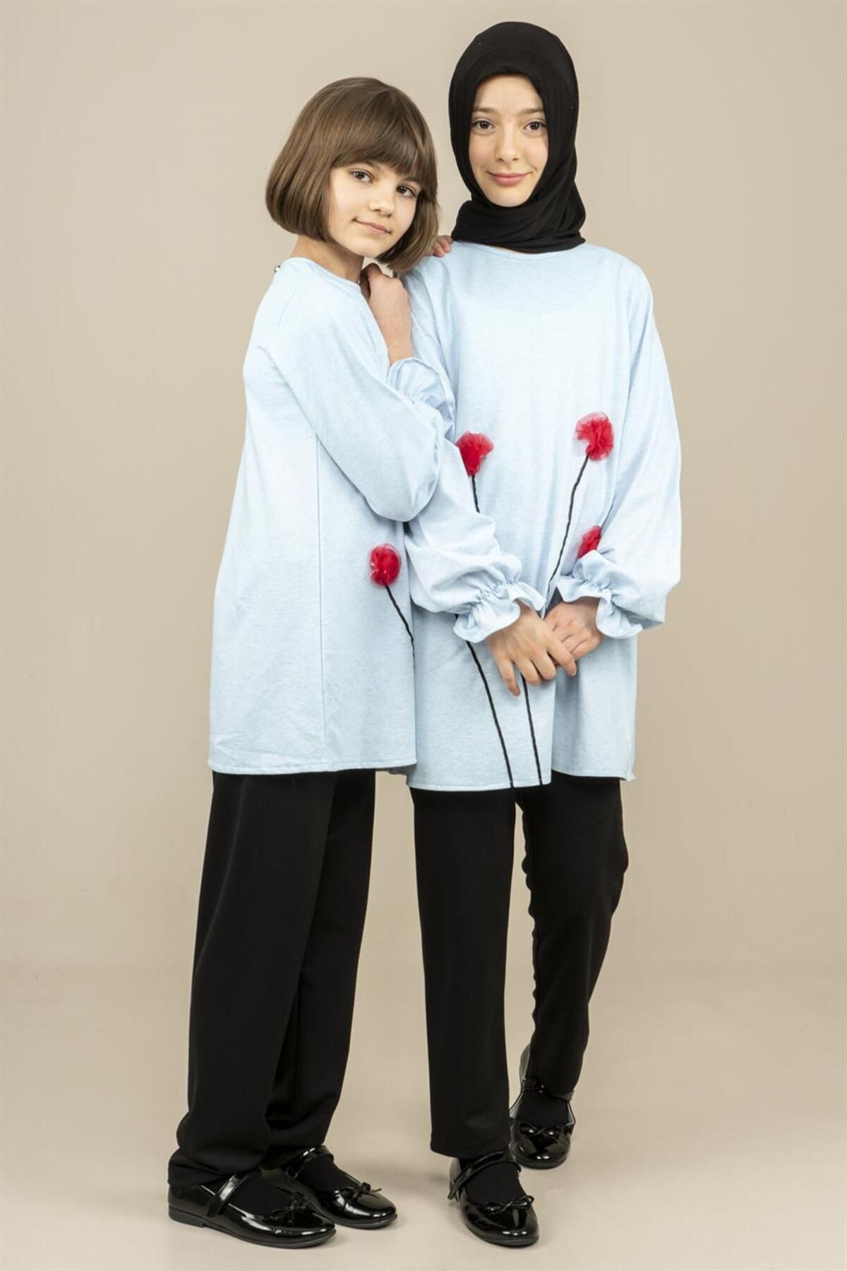 Markosin-Blue Poppy Tunic - Young Girl, Rubber Sleeve 4