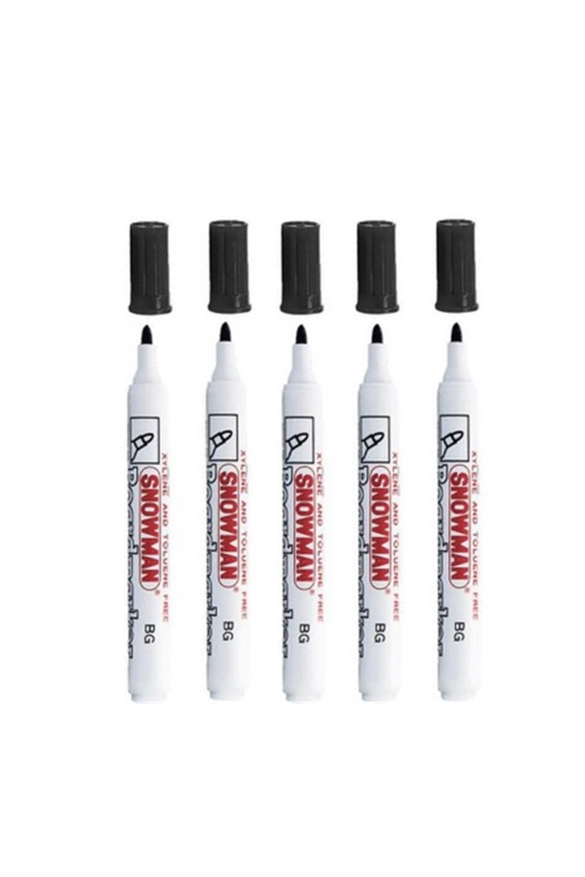 HEPPRATİK Snow man Tahta Kalemi ( Boardmarker ) Toplam 5 Adet