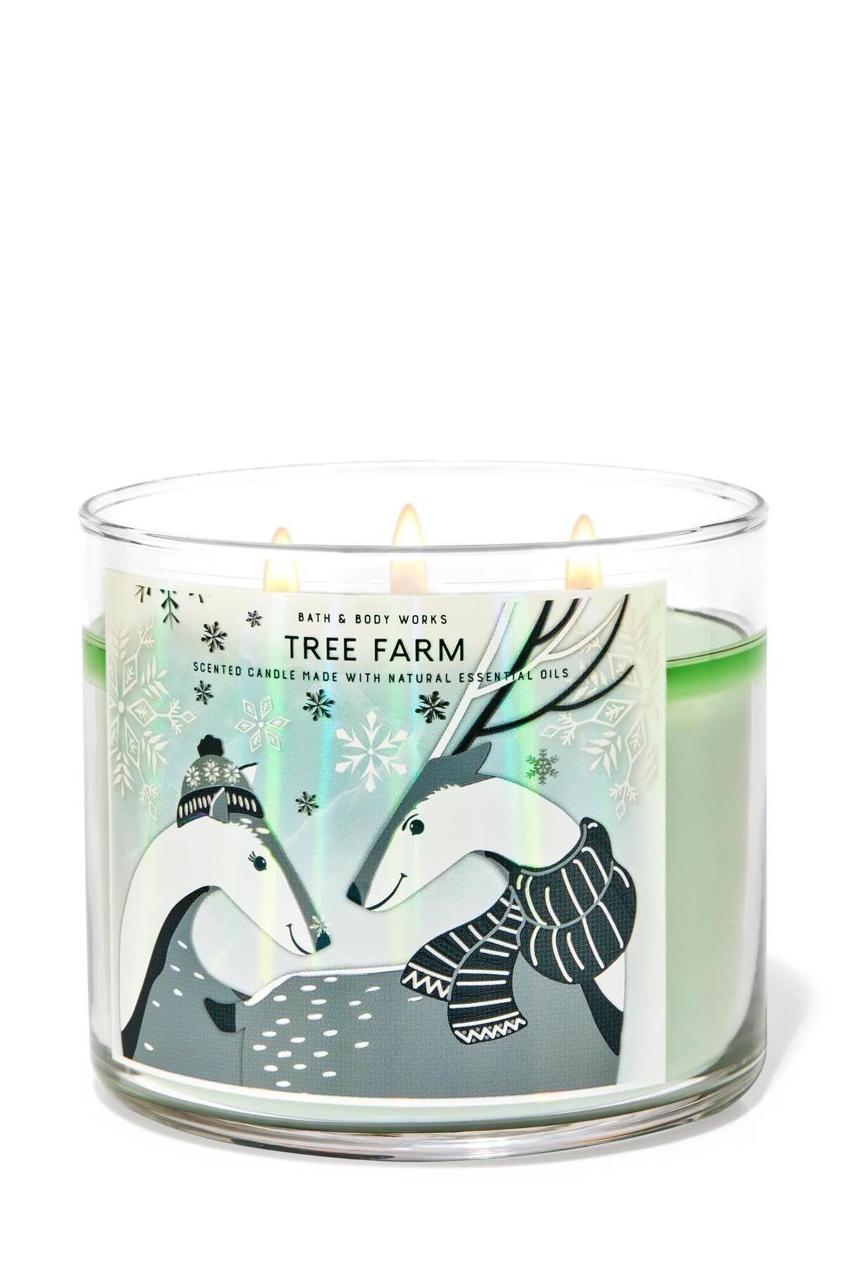 شمع و چراغ سفید مزرعه درخت بزرگ Bath & Body Works Bath & Body Works