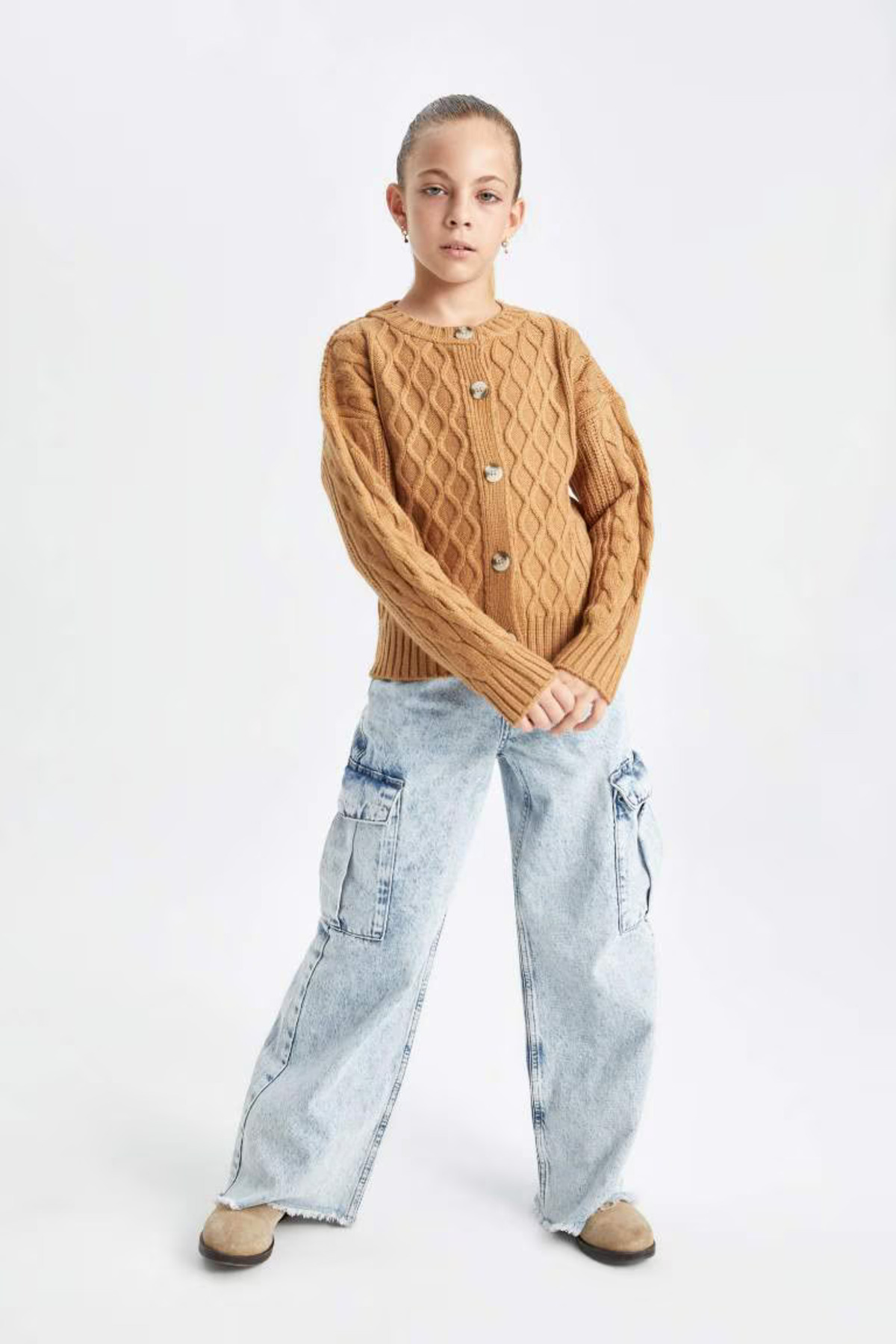 ژاکت دخترانه دفاکتو | C6937A8BG588mc Defacto - Image 3