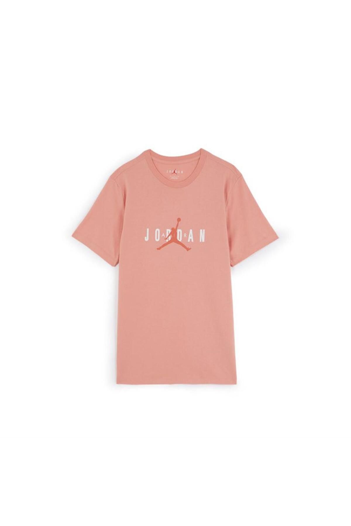 JORDAN M Air Stretch Ss Crew Erkek T shirt Dm1462 824 Turuncu Erkek Giyim