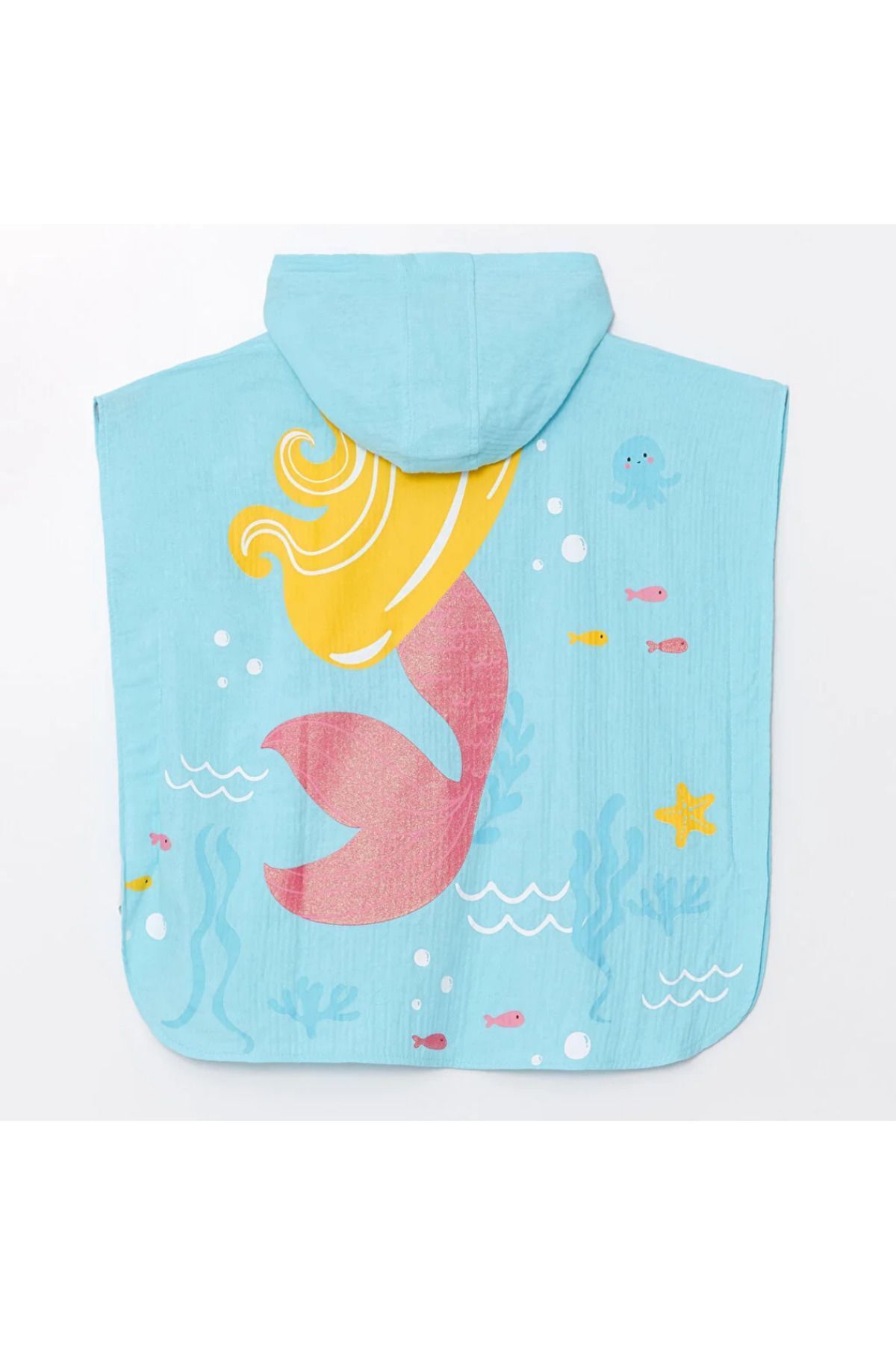 LC Waikiki Kapüşonlu Baskılı Kız Bebek Bikini Üst fotoğrafı 2 (önizleme)