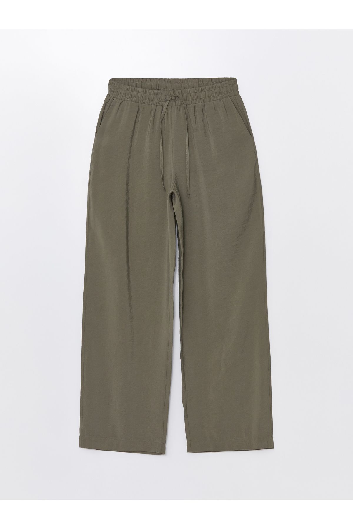 LC Waikiki-Bequeme, geformte Palazzo-Hose für Damen mit elastischem Bund 5