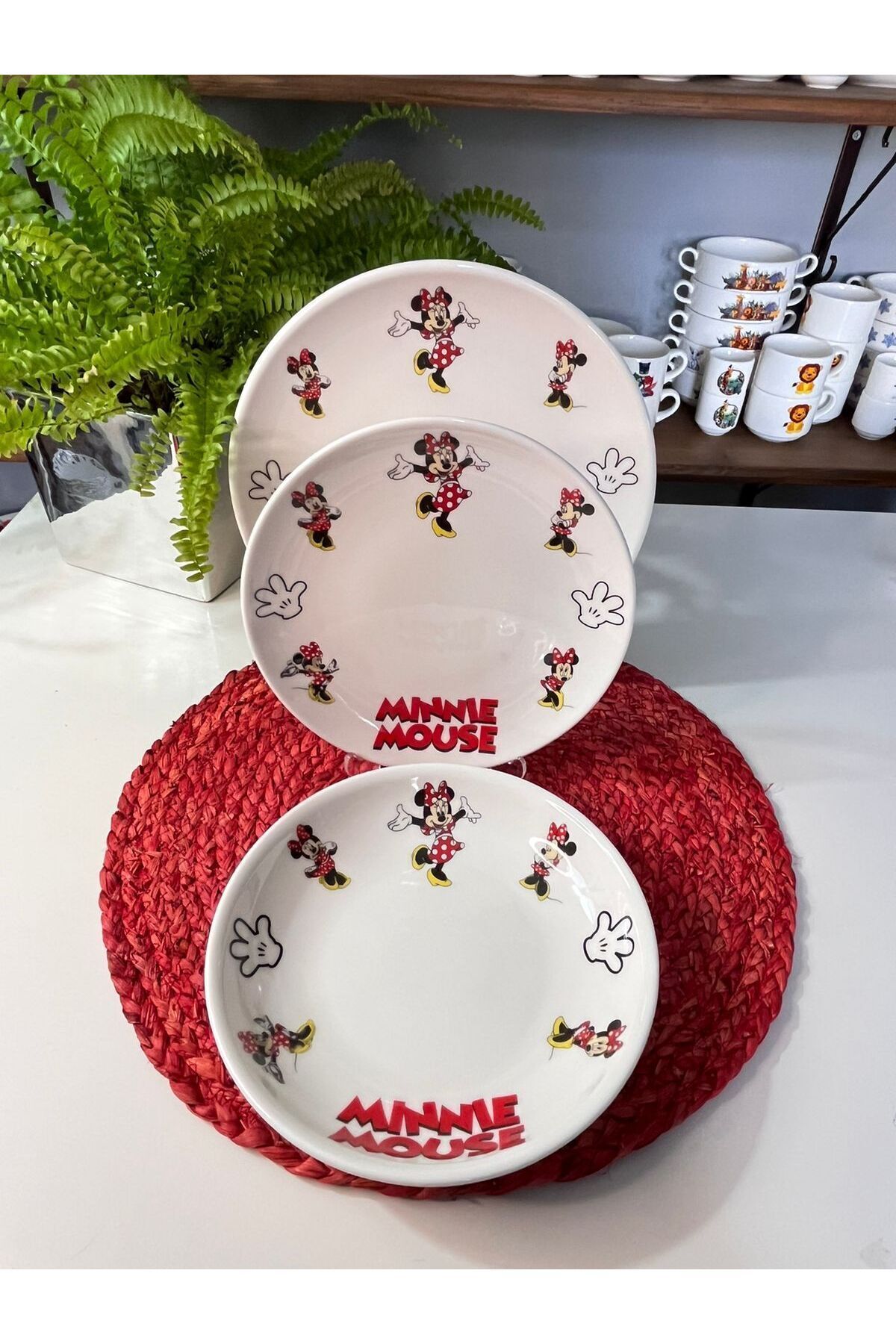 TEBAK COLLECTION MİNNİE MOUSE DESENLİ 6 parça ÇOCUK BEBEK YEMEK TAKIMI BESLENME SETİ fotoğrafı 2 (önizleme)