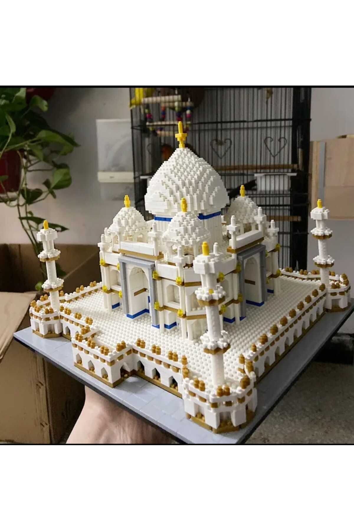 UYGUN ELEKTRONİK-Taj Mahal World Famous Architecture India Building Blocks Creative Sets Tac Mahal Puzzle 2