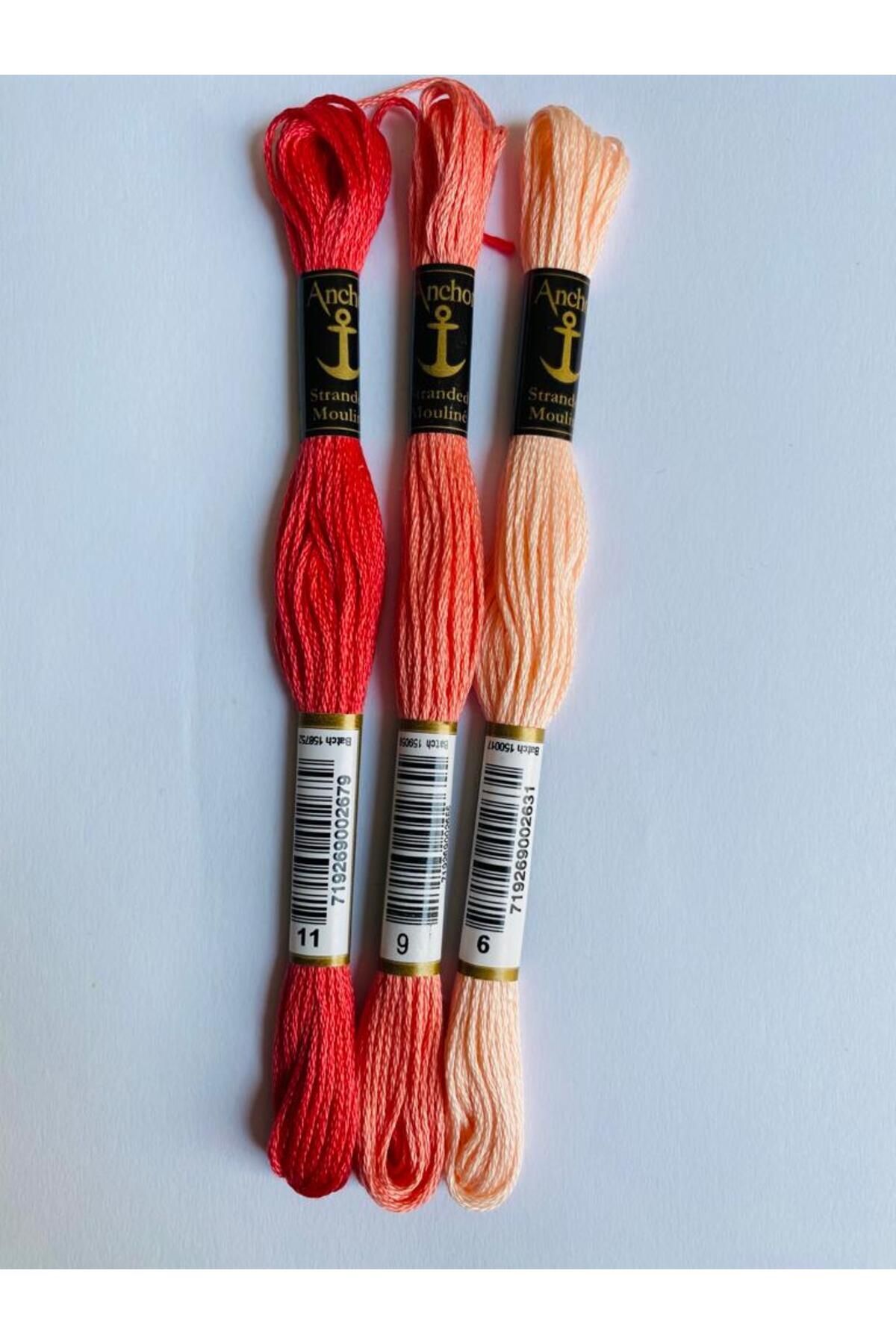 Anchor Mouline 3'lü Goblen Kanaviçe Nakış Ip Setleri