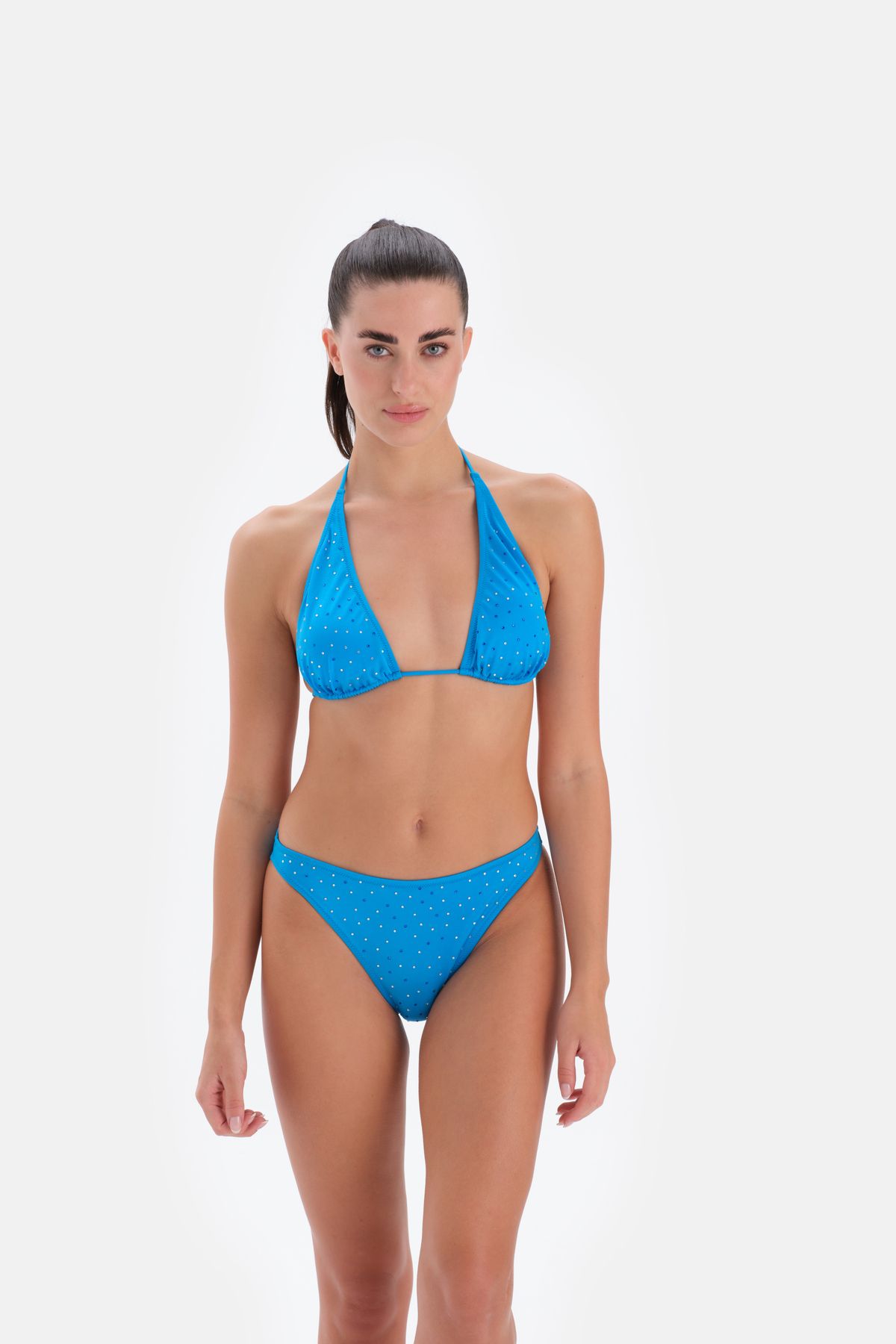 Eros 3328bk Model Niebieskie Trójkątne Bikini - Tk. Kobieta - 38