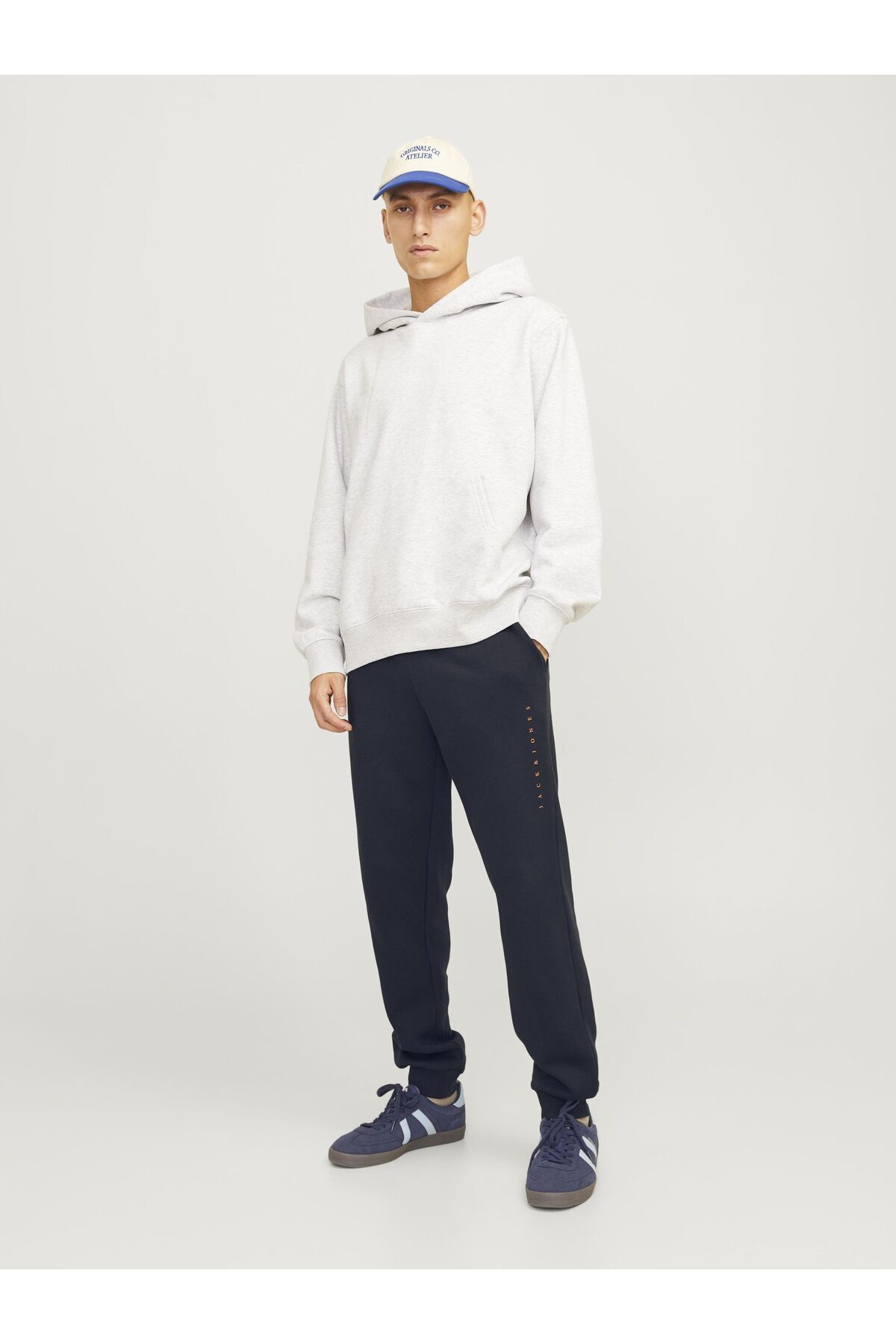 شلوار گرمکن ورزشی مردانه راسته فاق بلند | جک اند جونز Jack & Jones 12248838 - تصویر 5