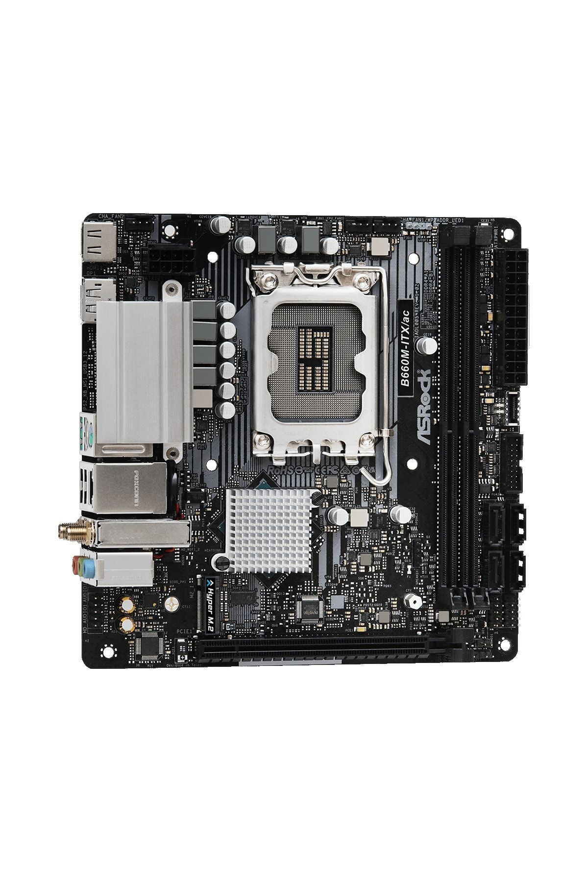 ASROCK-B660m-ıtx/ac Intel B660 5000mhz (oc) Ddr4 Socket Lga1700 PCIE 4.0 Gen4 M.2 Hdmi Dp Wi-fi + BT Motherboard 4