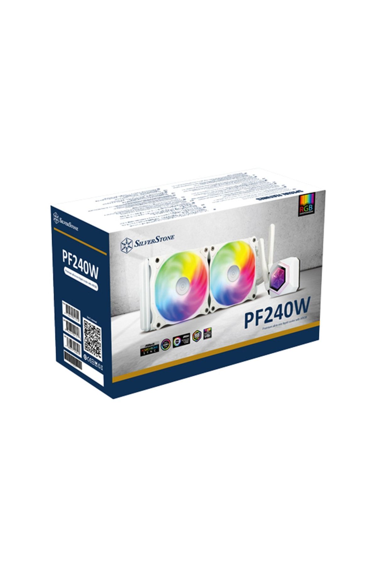 Pf240w Argb V2 Intel / Amd Uyumlu, 240mm Radyatörlü, 2x12cm Argb Fanlı, Beyaz Sıvı Işlemci Soğutucu 2