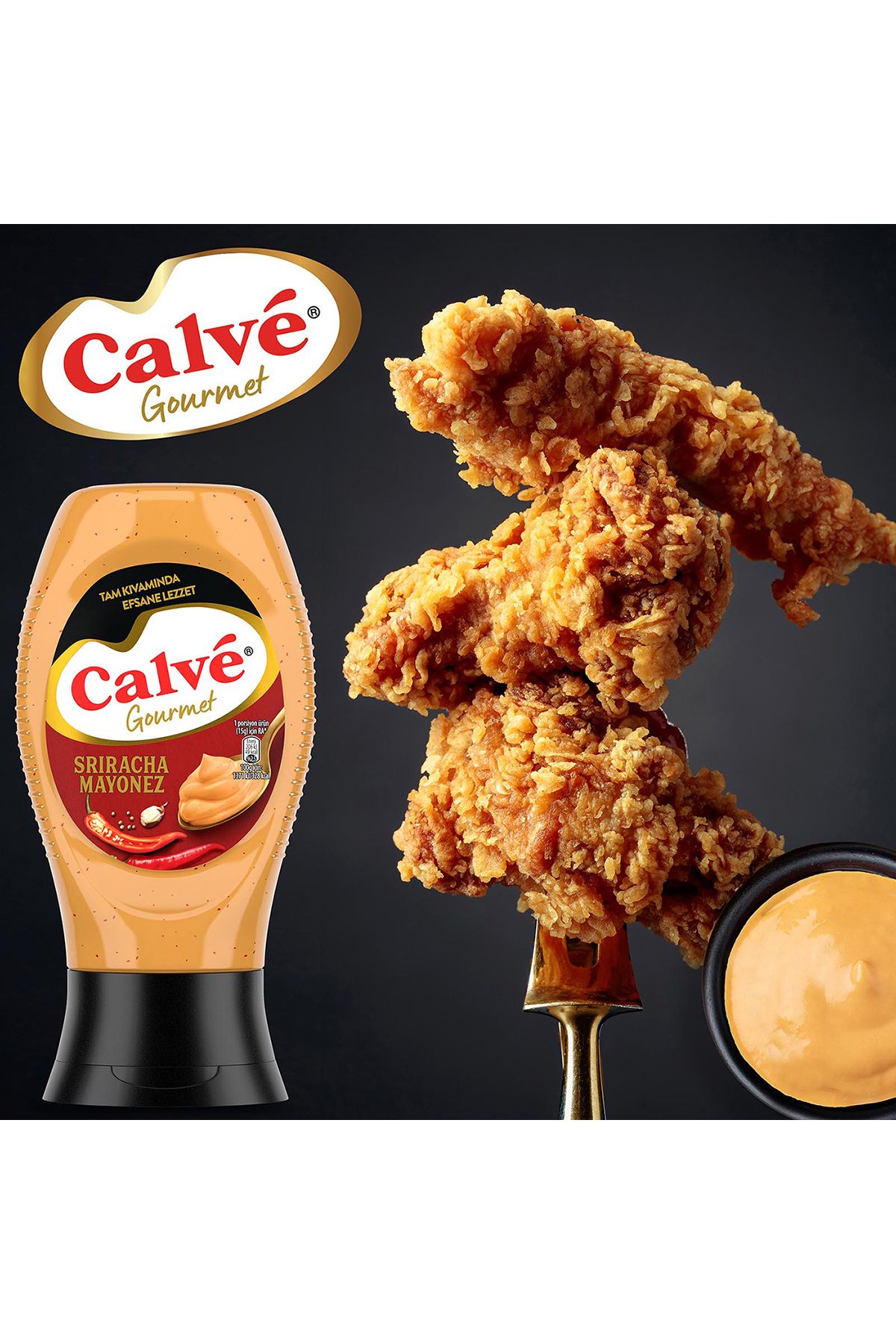 Calve-Gourmet Mayonnaise Series Sriracha Mayonnaise 240g X2 Pieces 5