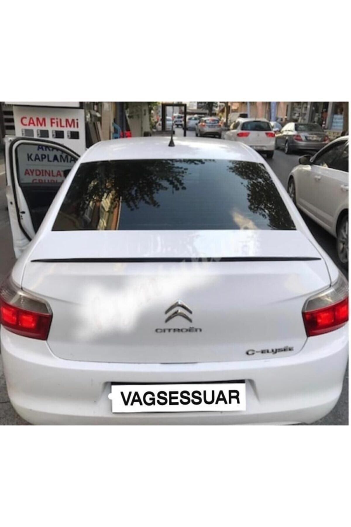 VAGSESSUAR Citroen C Elysee Bagaj Üstü Spoiler Bagaj Çıtası Pianoblack