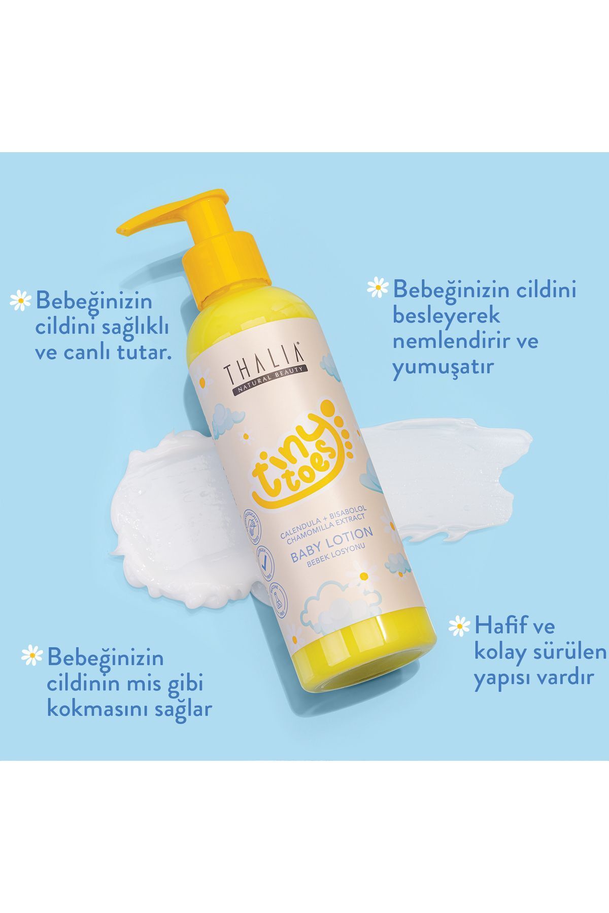 Calendula & Papatya Özlü Nemlendiricili Bebek Losyonu 200ml
